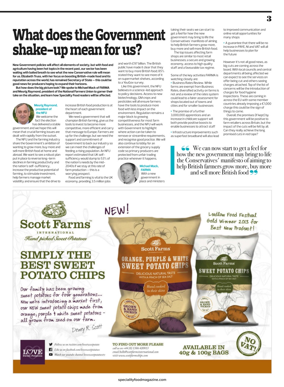 Speciality Food Preview Pages