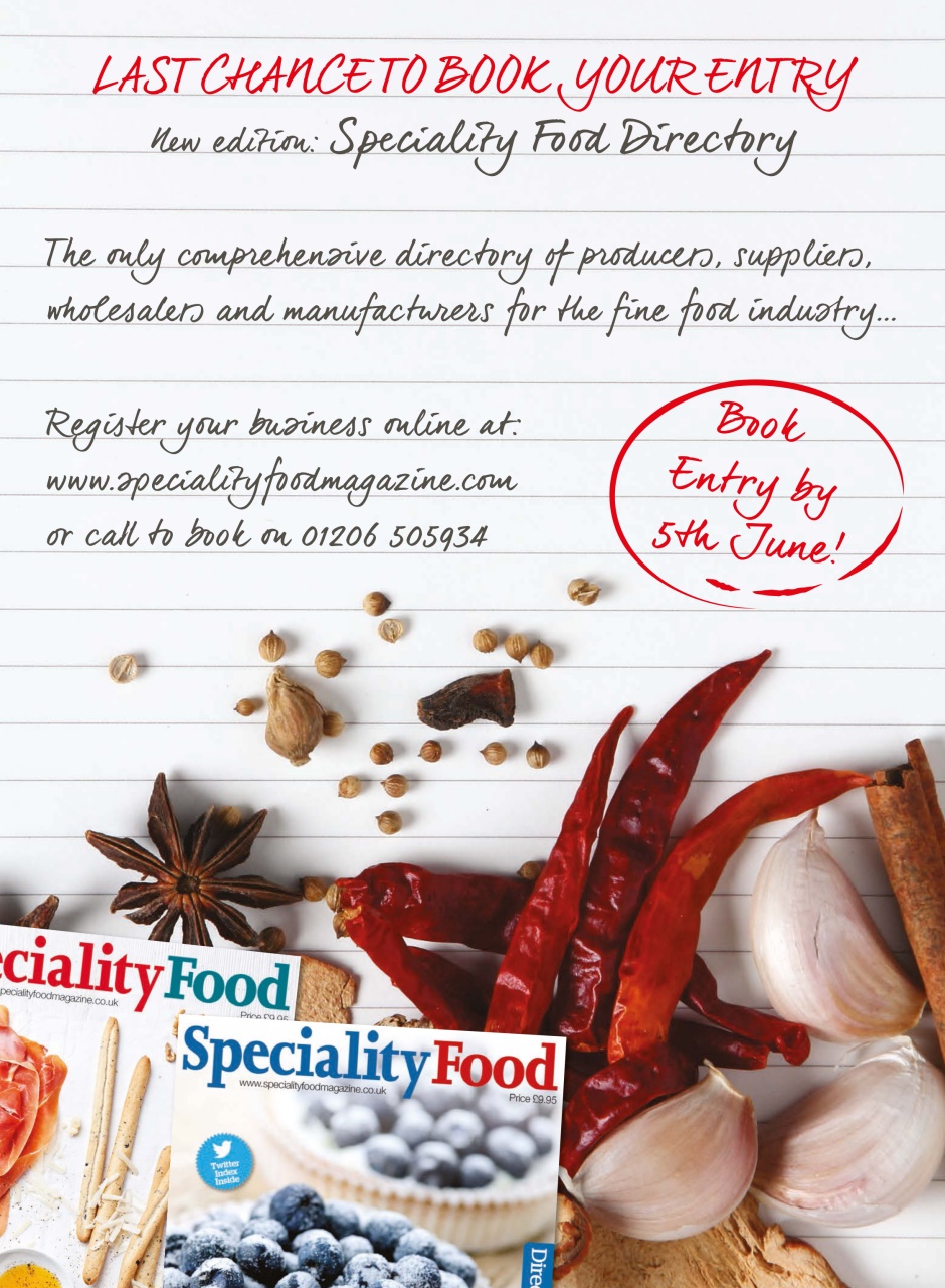 Speciality Food Preview Pages