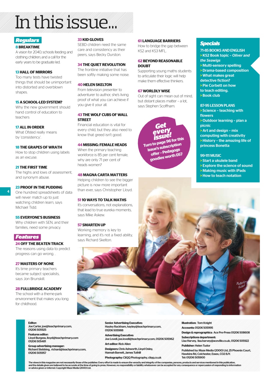 Teach Primary Preview Pages