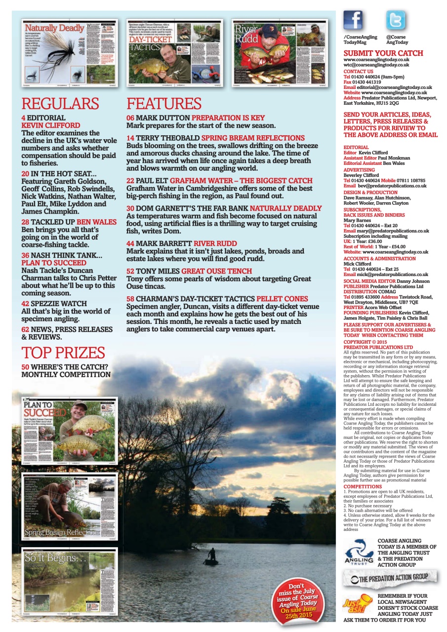 Coarse Angling Today Preview Pages