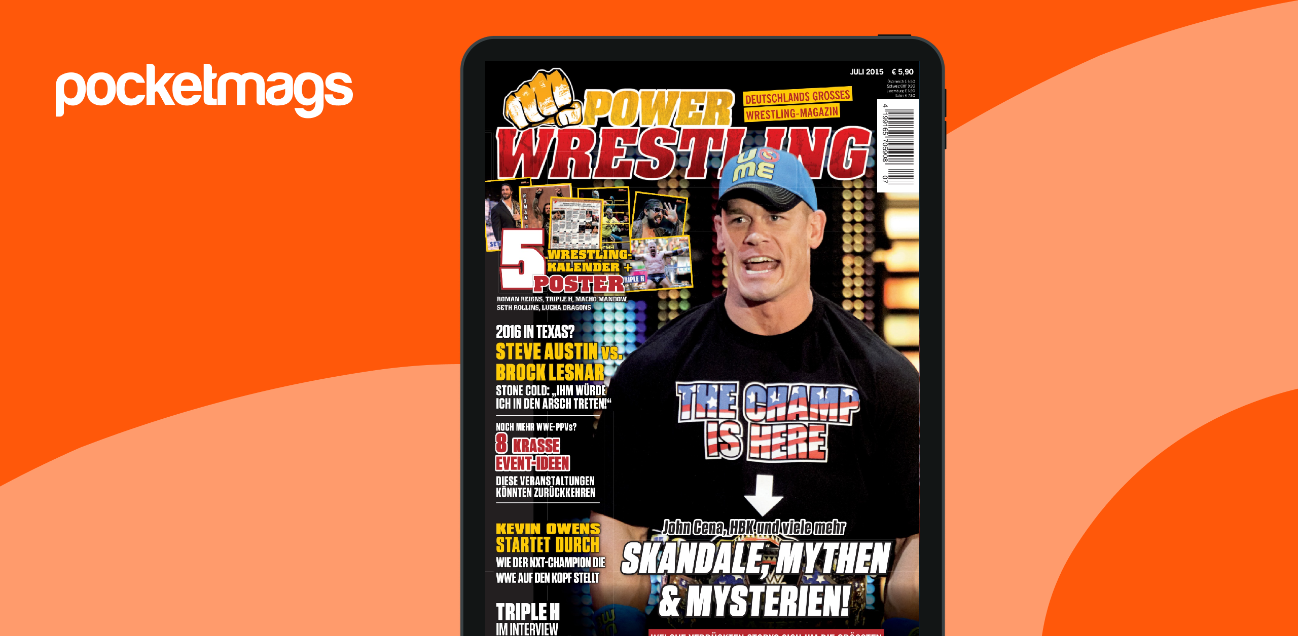 Power-Wrestling Magazine Juli 2015 Back Issue