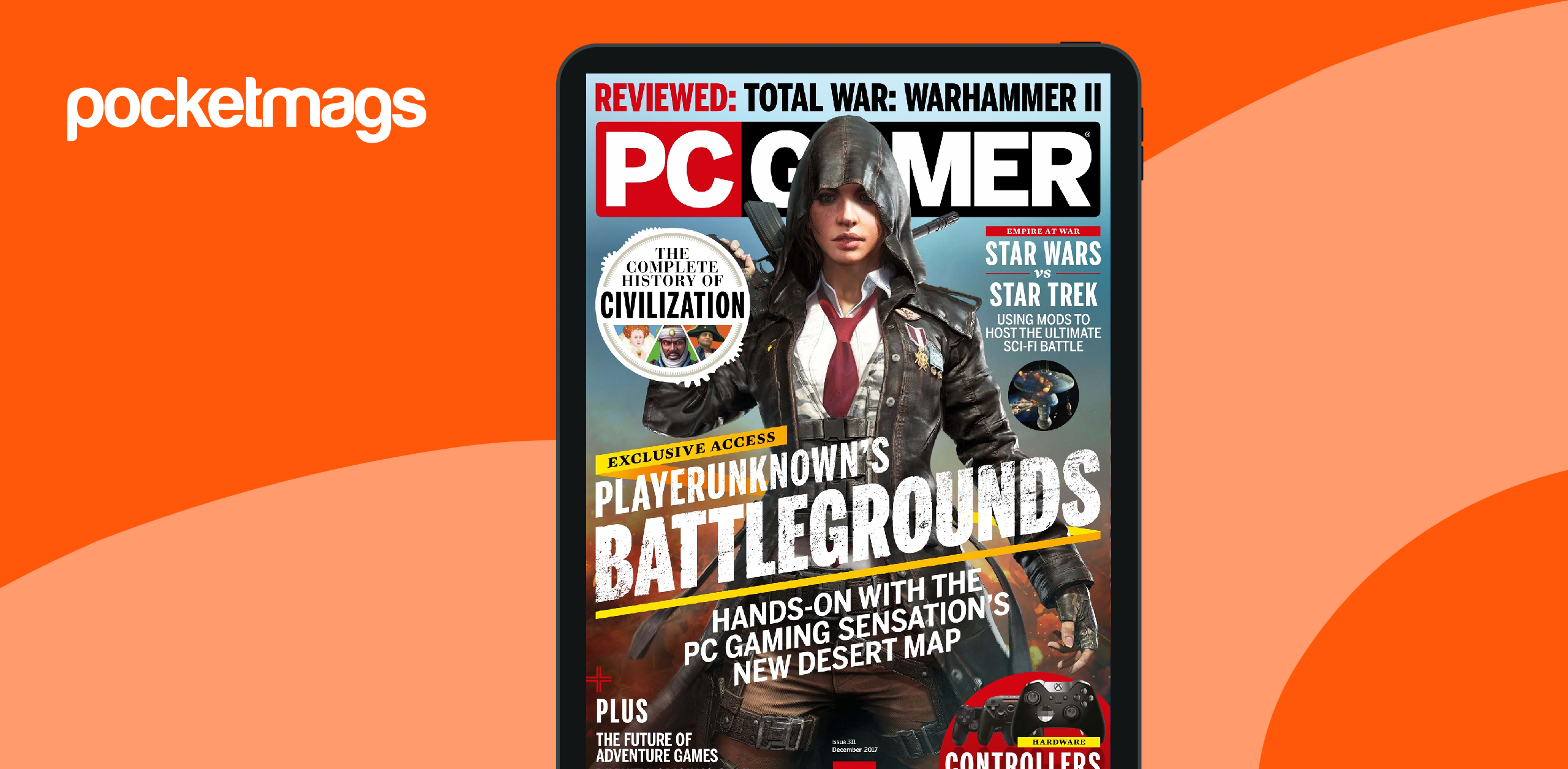 Lot of 11 Issues of selling PC Gamer Magazine Video Games Gaming Computers 2017