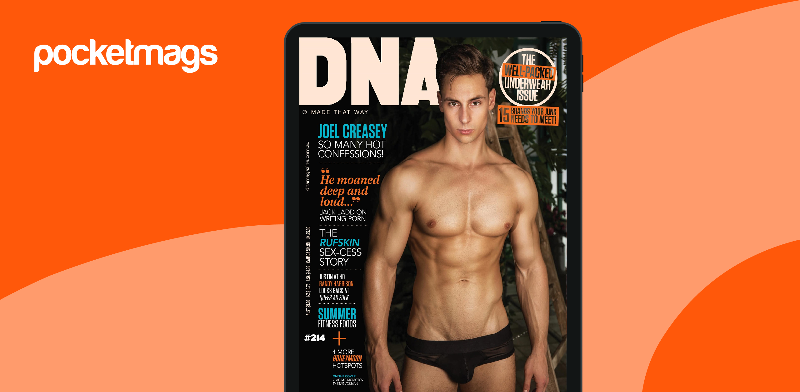 Entertainer in briefs