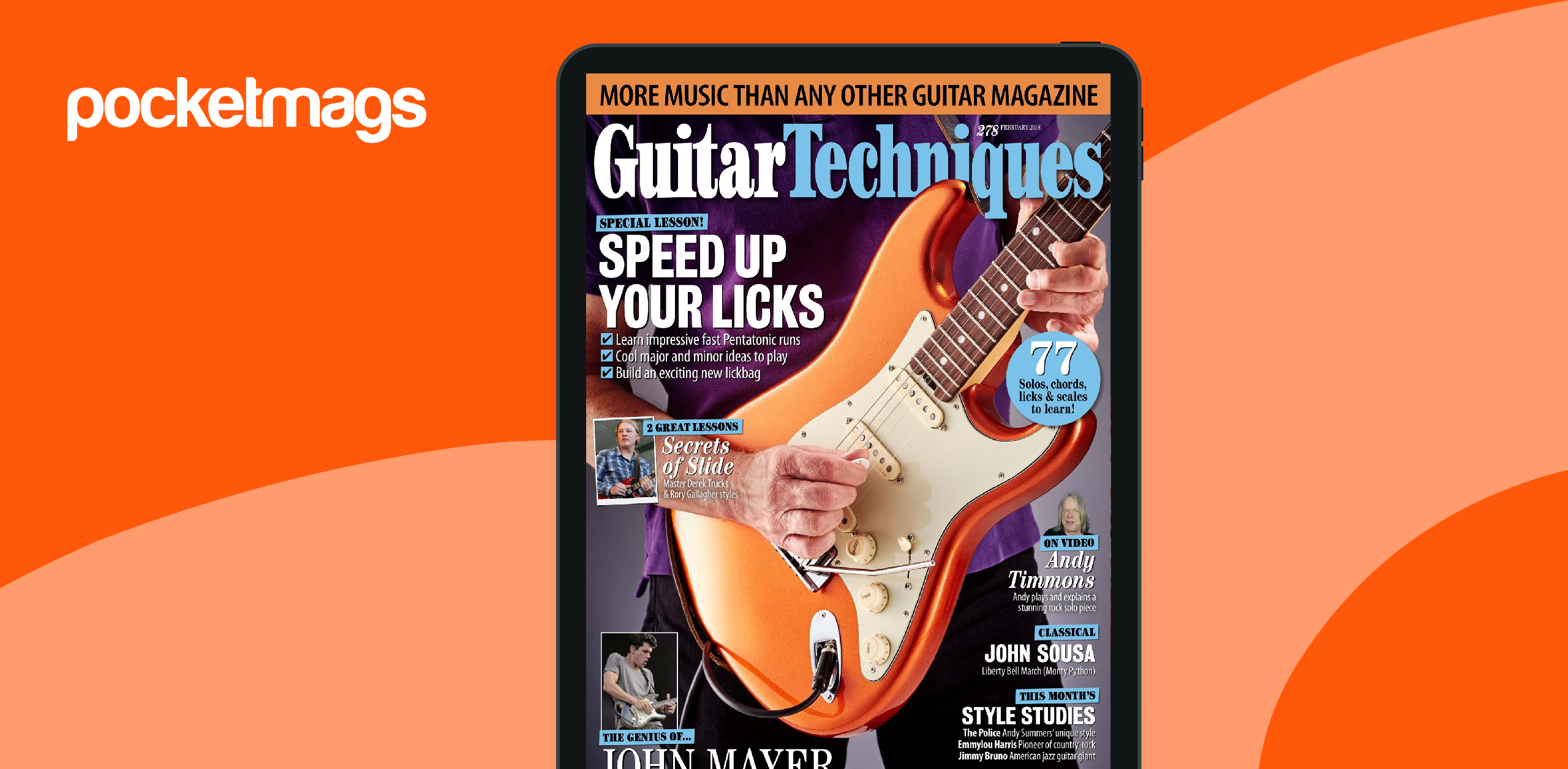 guitar techniques magazineセット Guitar Techniques Magazine February original 2018
