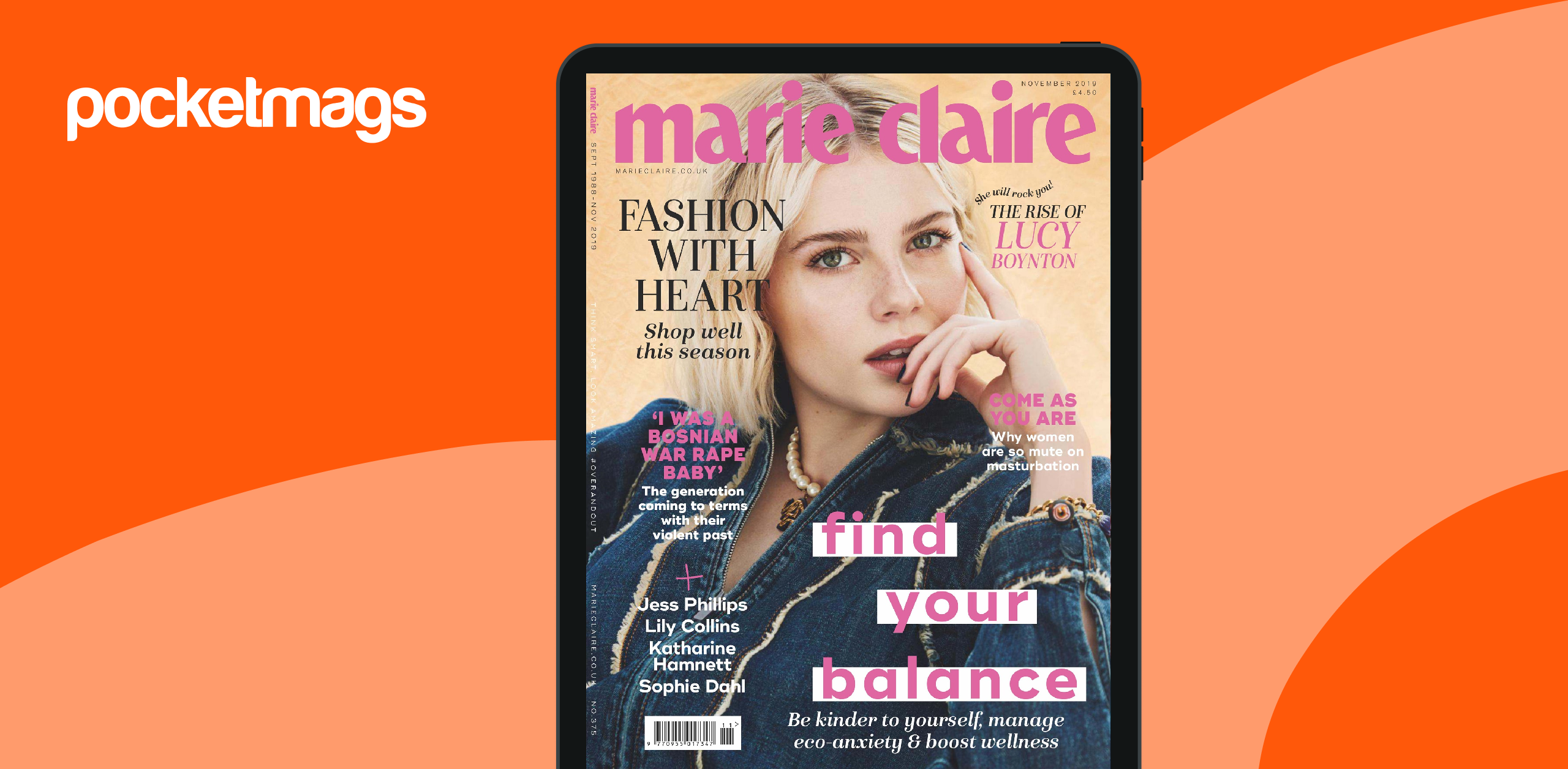 Marie Claire Magazine Subscriptions and November 2019 Issue