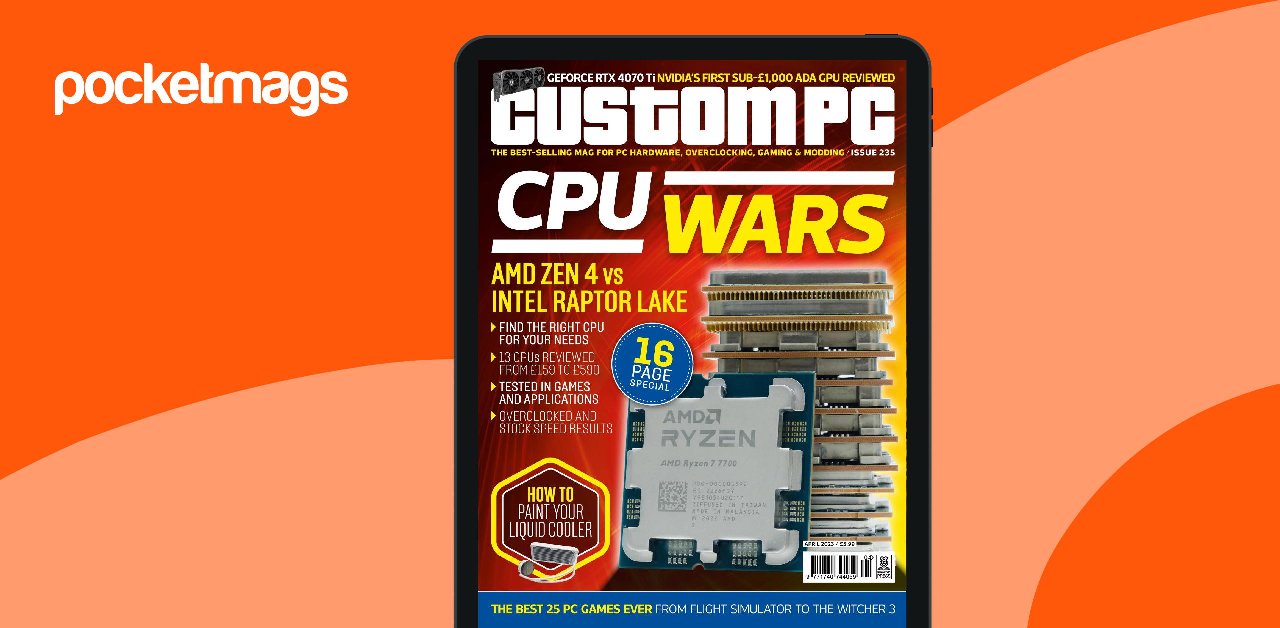 Custom PC UK Magazine Subscriptions and April 2023 Issue