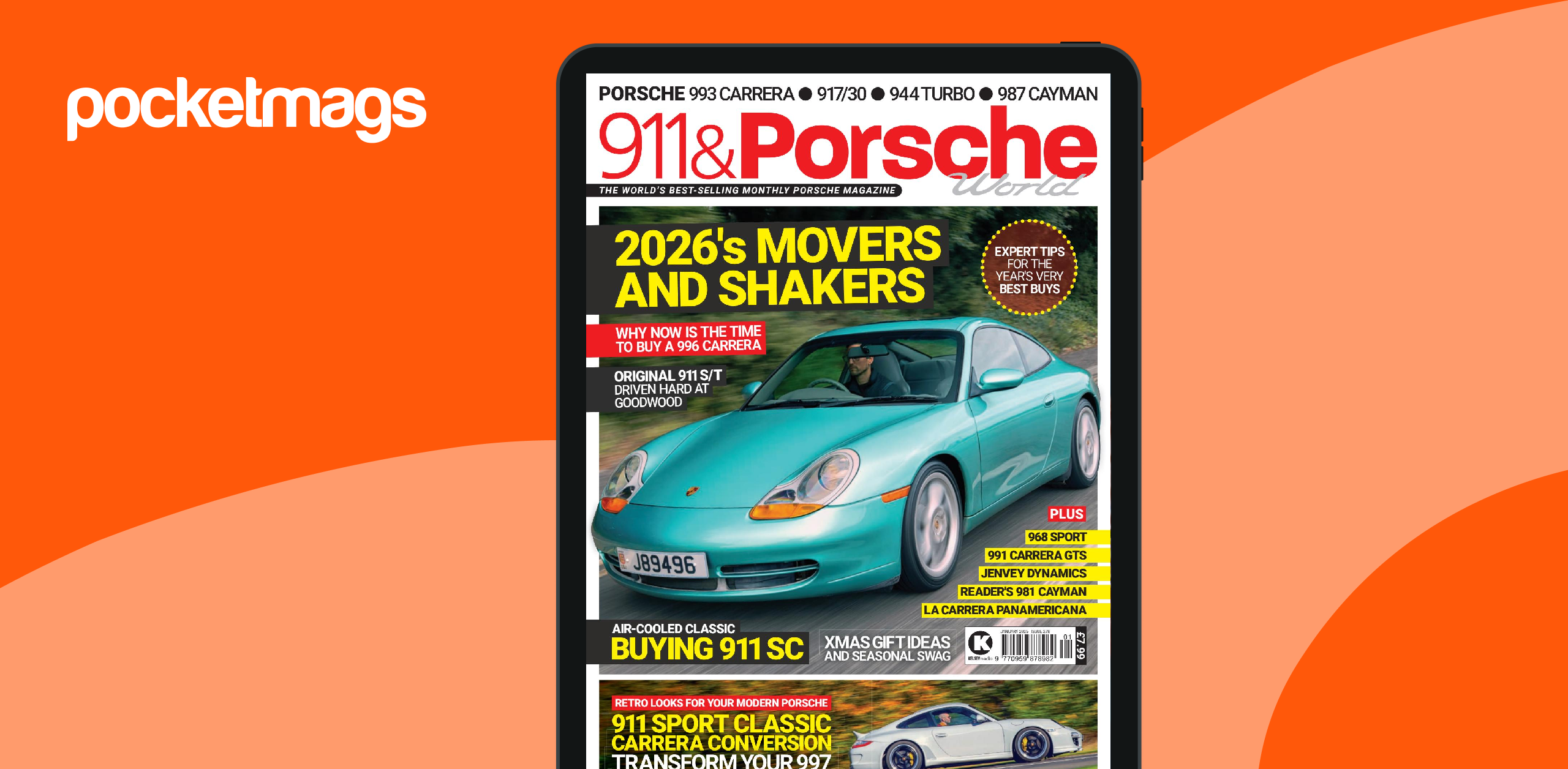 THE911&PORSCHE MAGAZINE NO.1〜32、34 911 & Porsche World Magazine Subscriptions and Jan-26 Issue