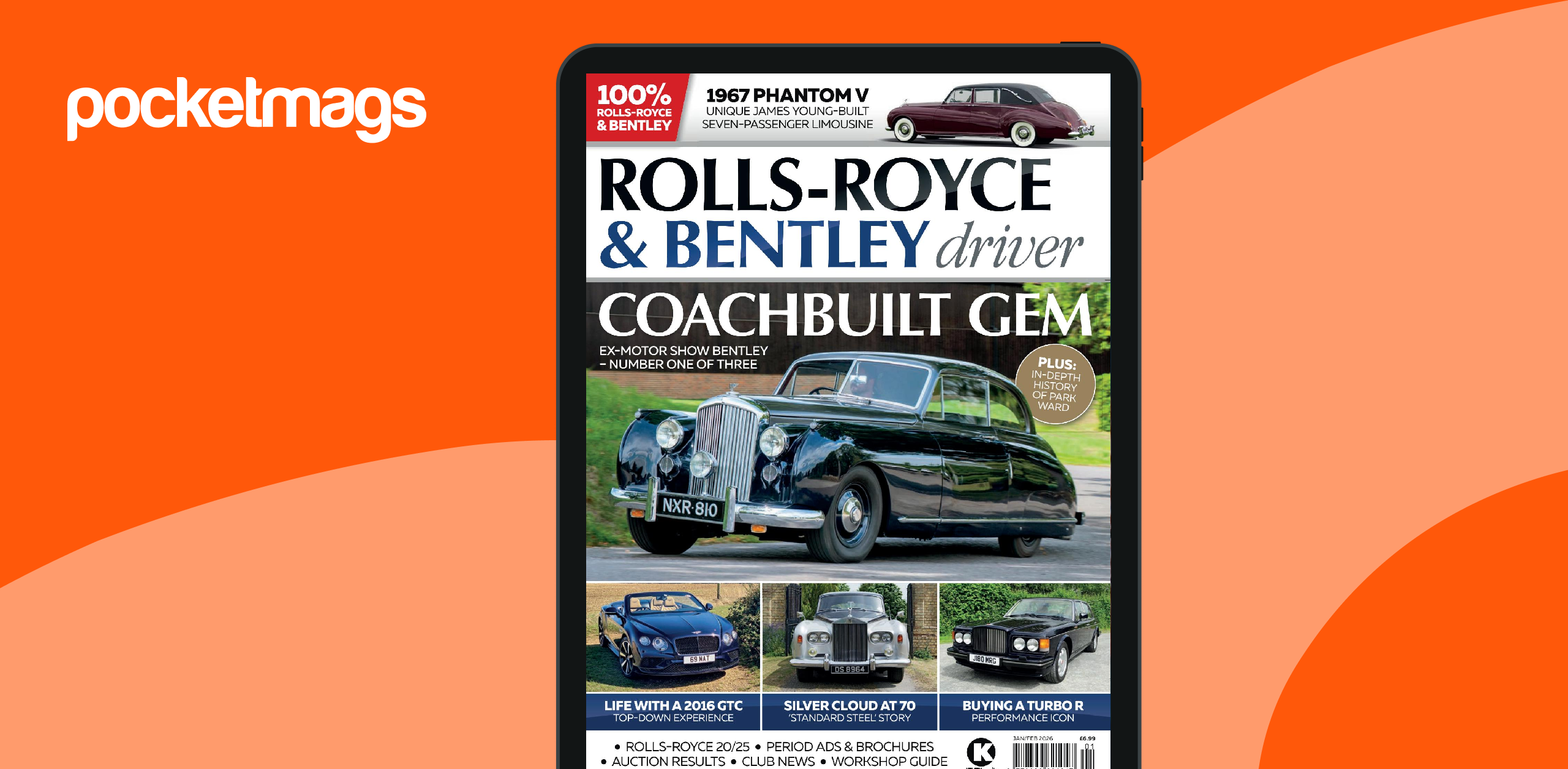 Rolls-Royce & Bentley Driver Magazine Subscriptions and Jan-Feb