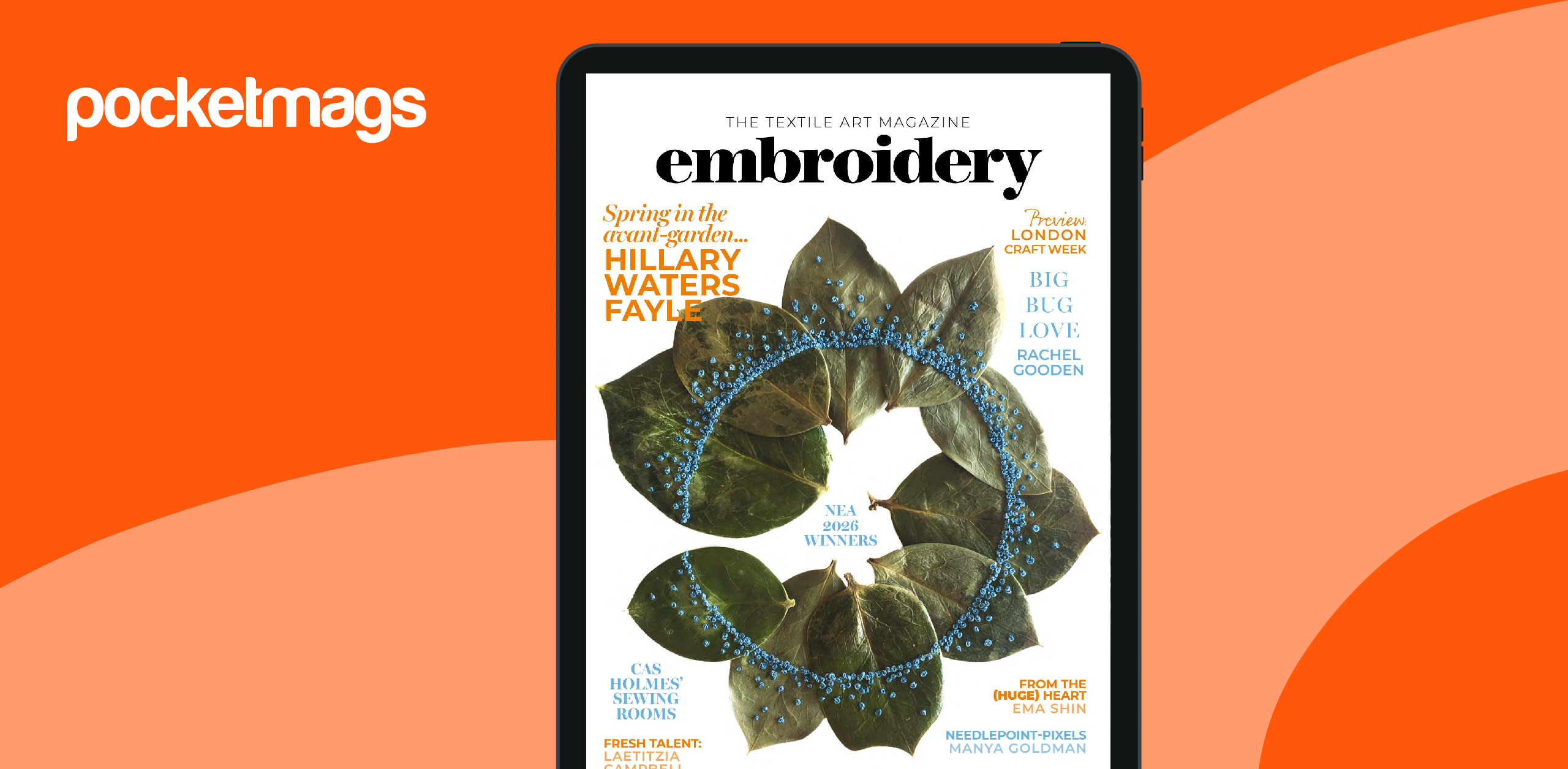 Embroidery Magazine Subscriptions and May/June 2026 Issue