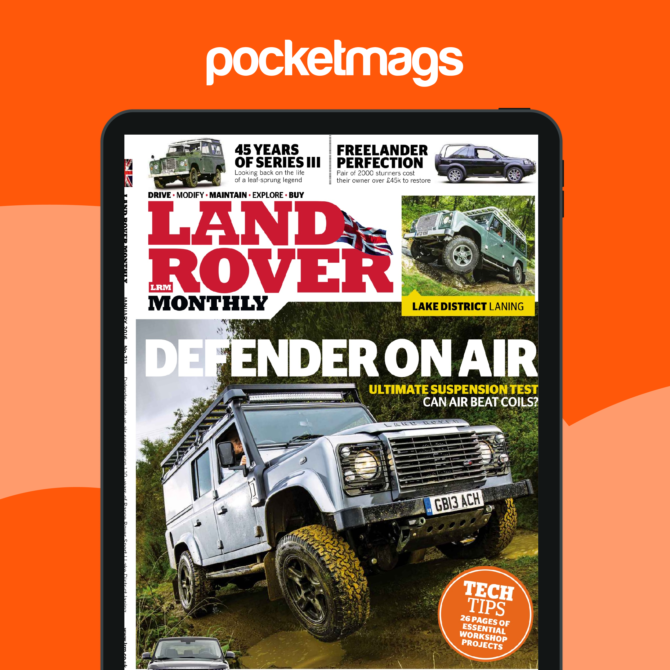Range Rover Register Magazine Land Rover Monthly Magazine - January 2016 Back Issue