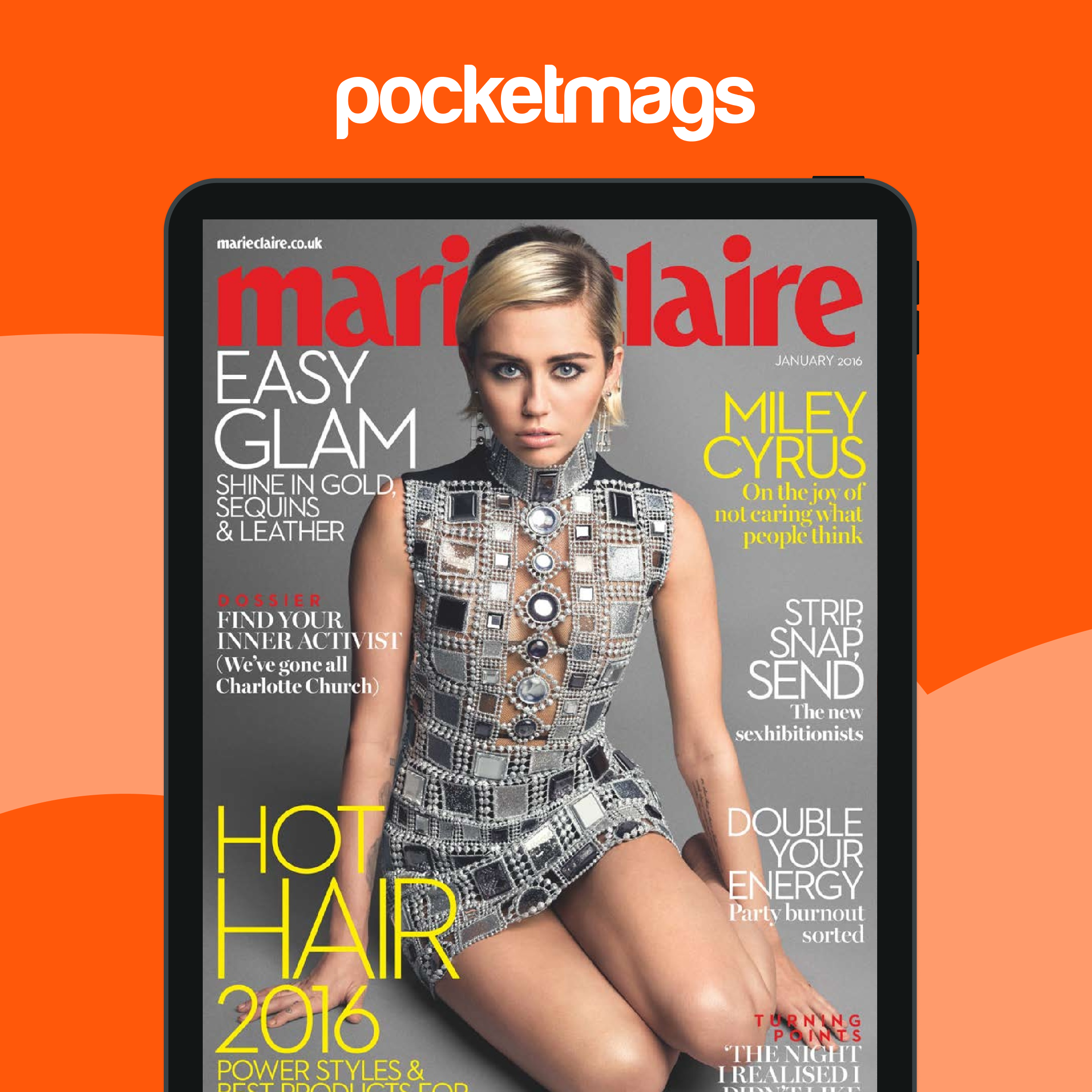 Marie Claire Magazine - January 2016 Back Issue, image size:2160x2160