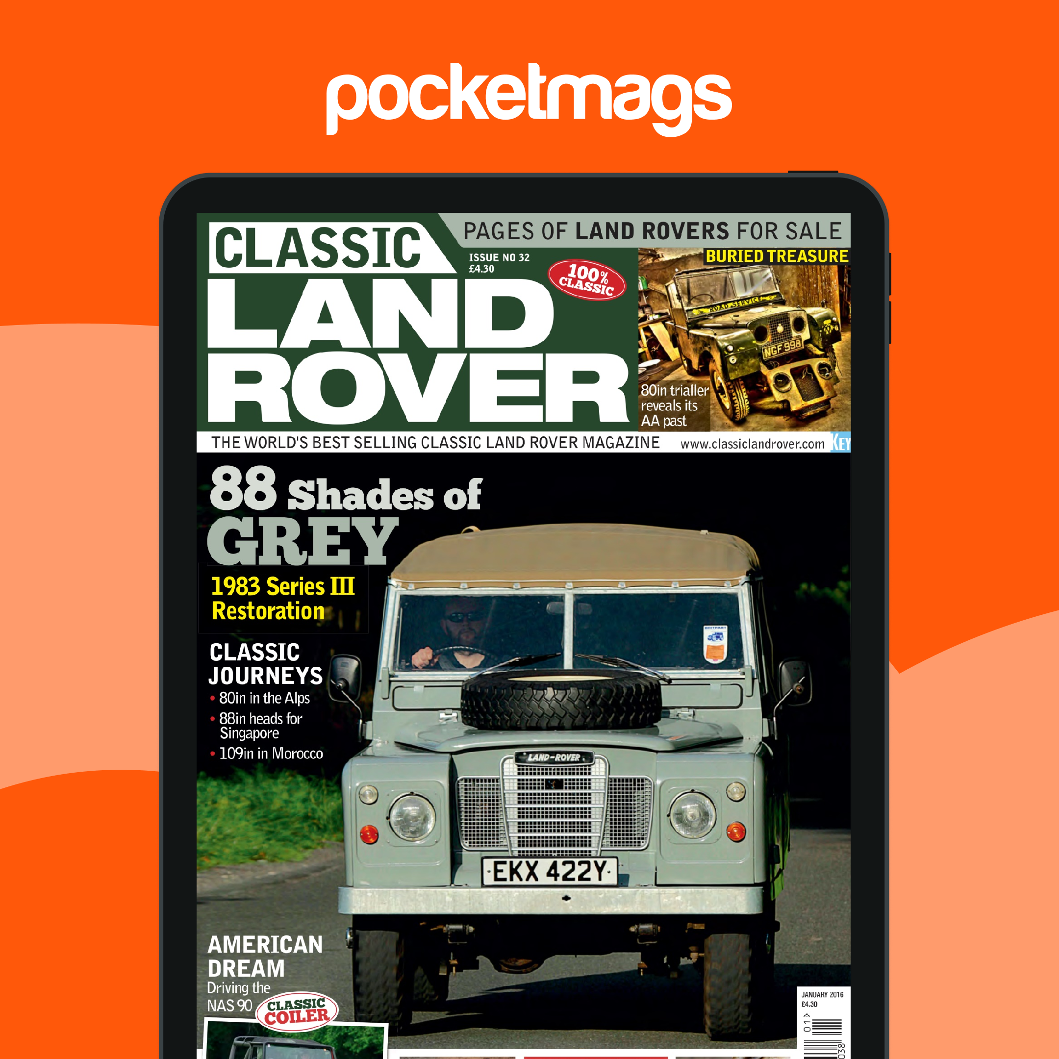 Range Rover Register Magazine Classic Land Rover Magazine - January 2016 Edición anterior