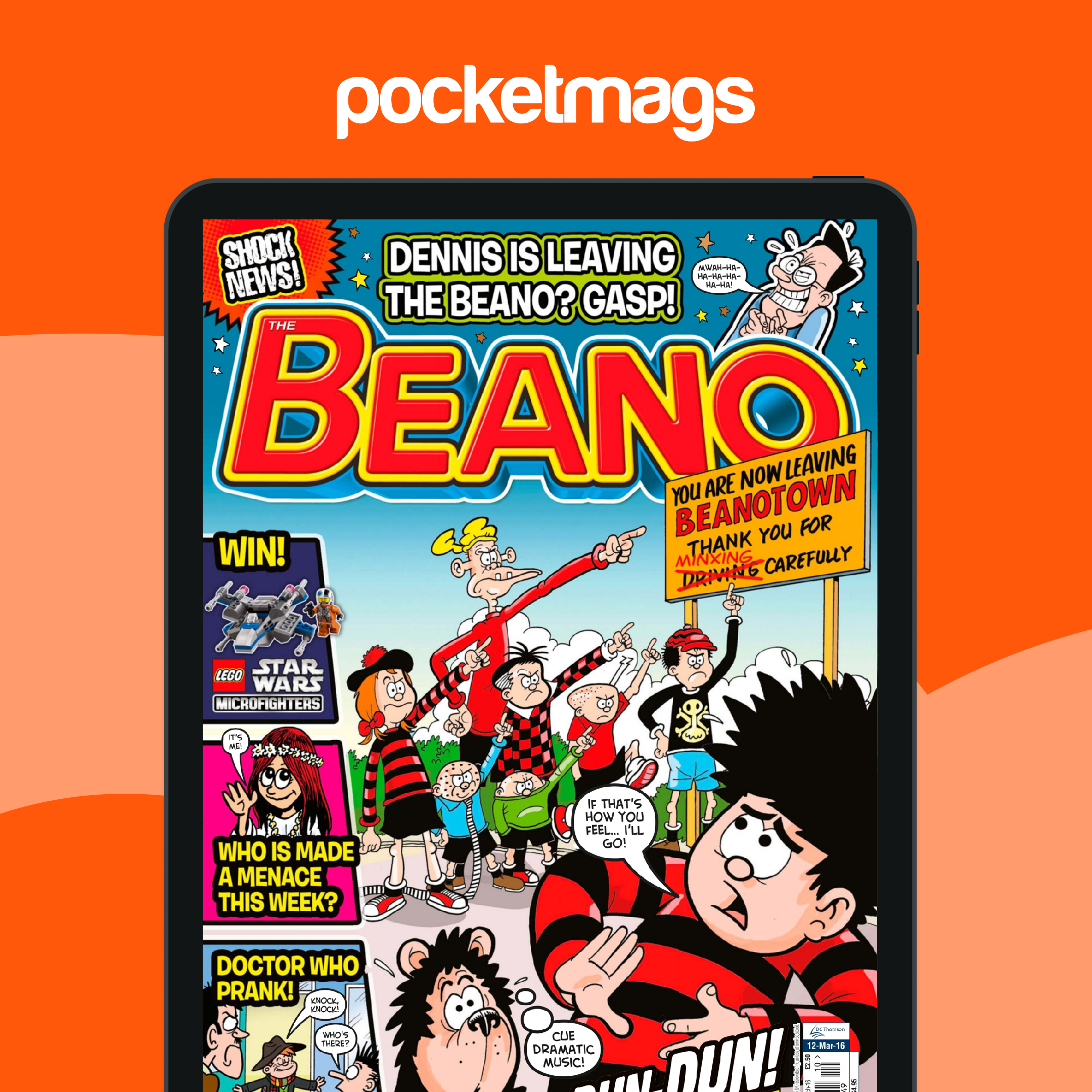Beano Magazine - 12th March 2016 Back Issue