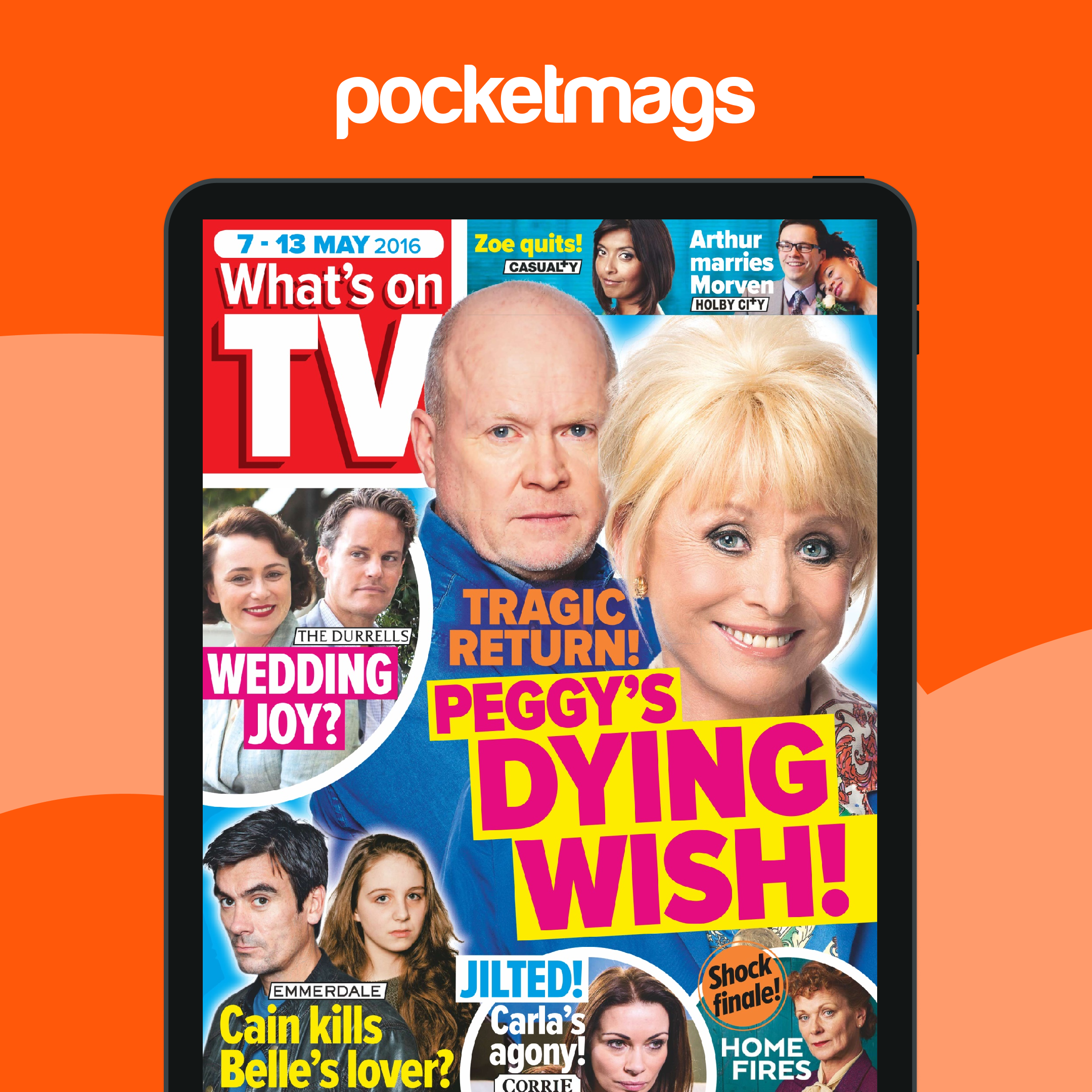 Casualty Holby City Streaming What's On TV Magazine 7th May 2016