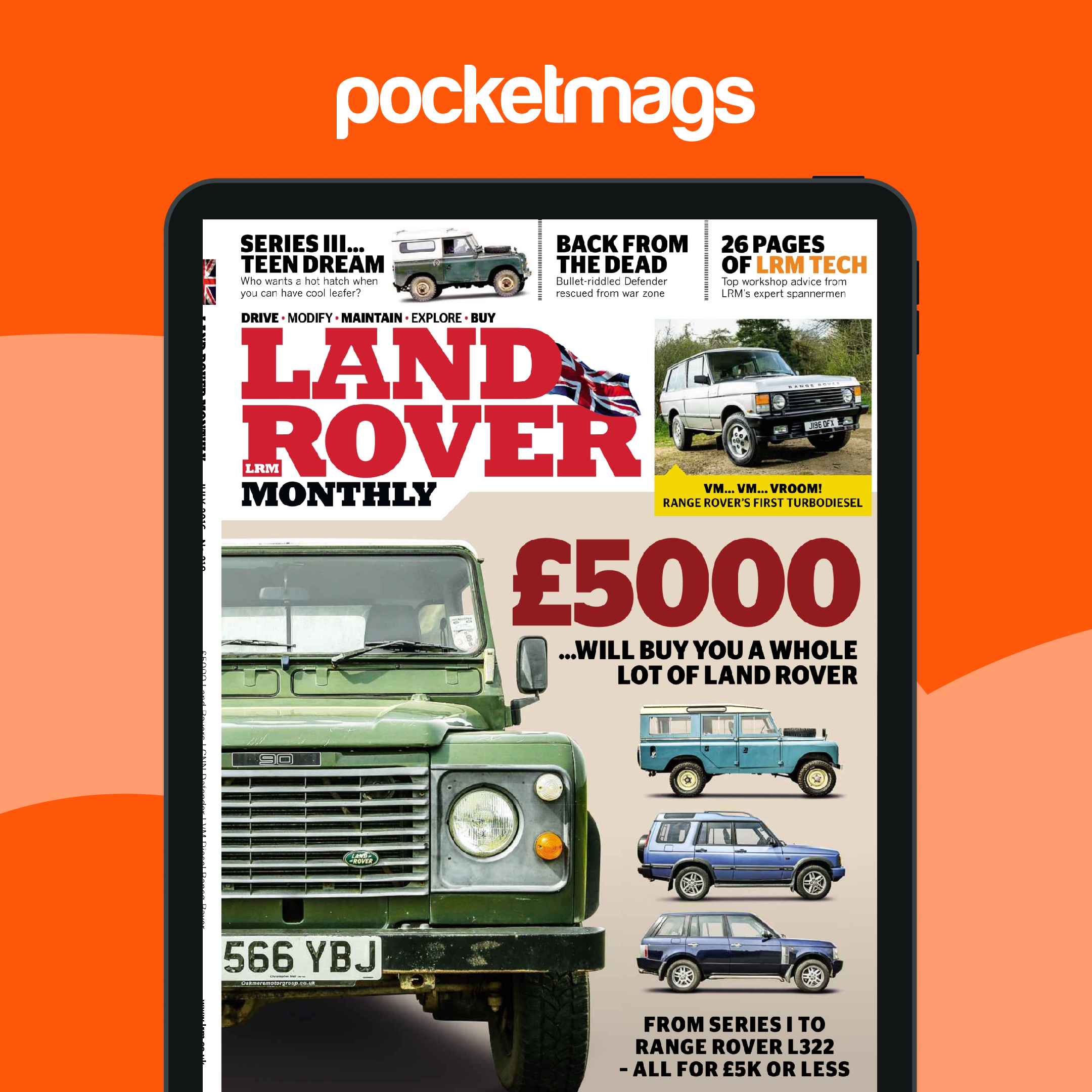 Range Rover Register Magazine Land Rover Monthly Magazine - July 2016 Back Issue