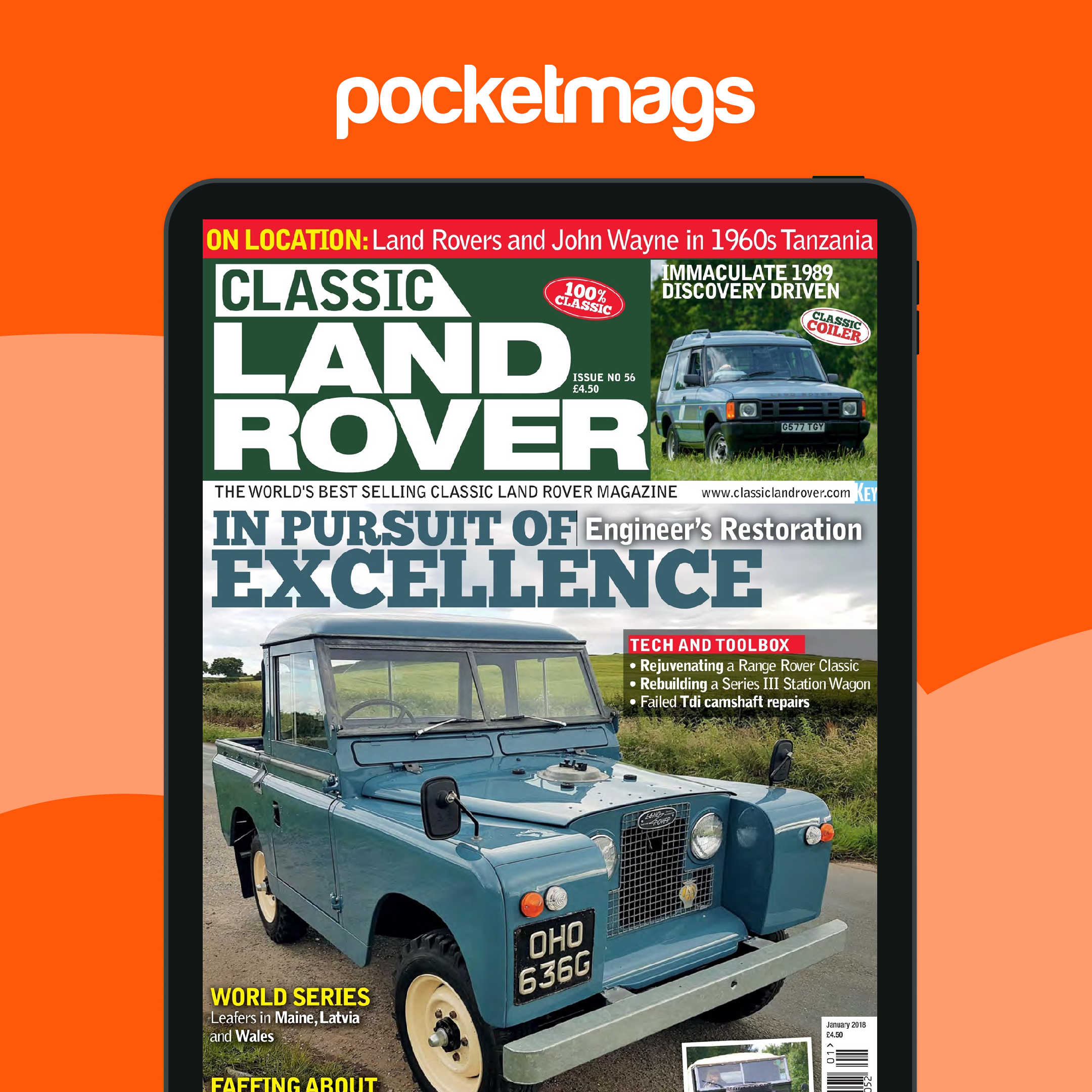 Range Rover Register Magazine Classic Land Rover Magazine - January 2018 Back Issue