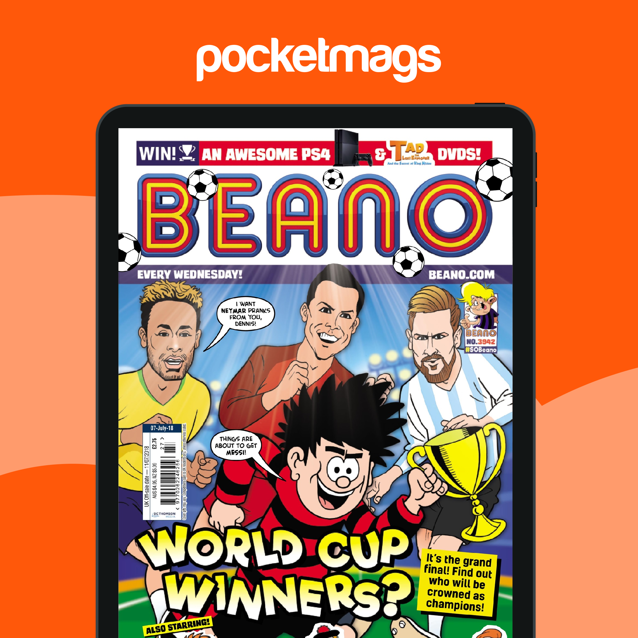 Beano Magazine - 7th July 2018 Back Issue