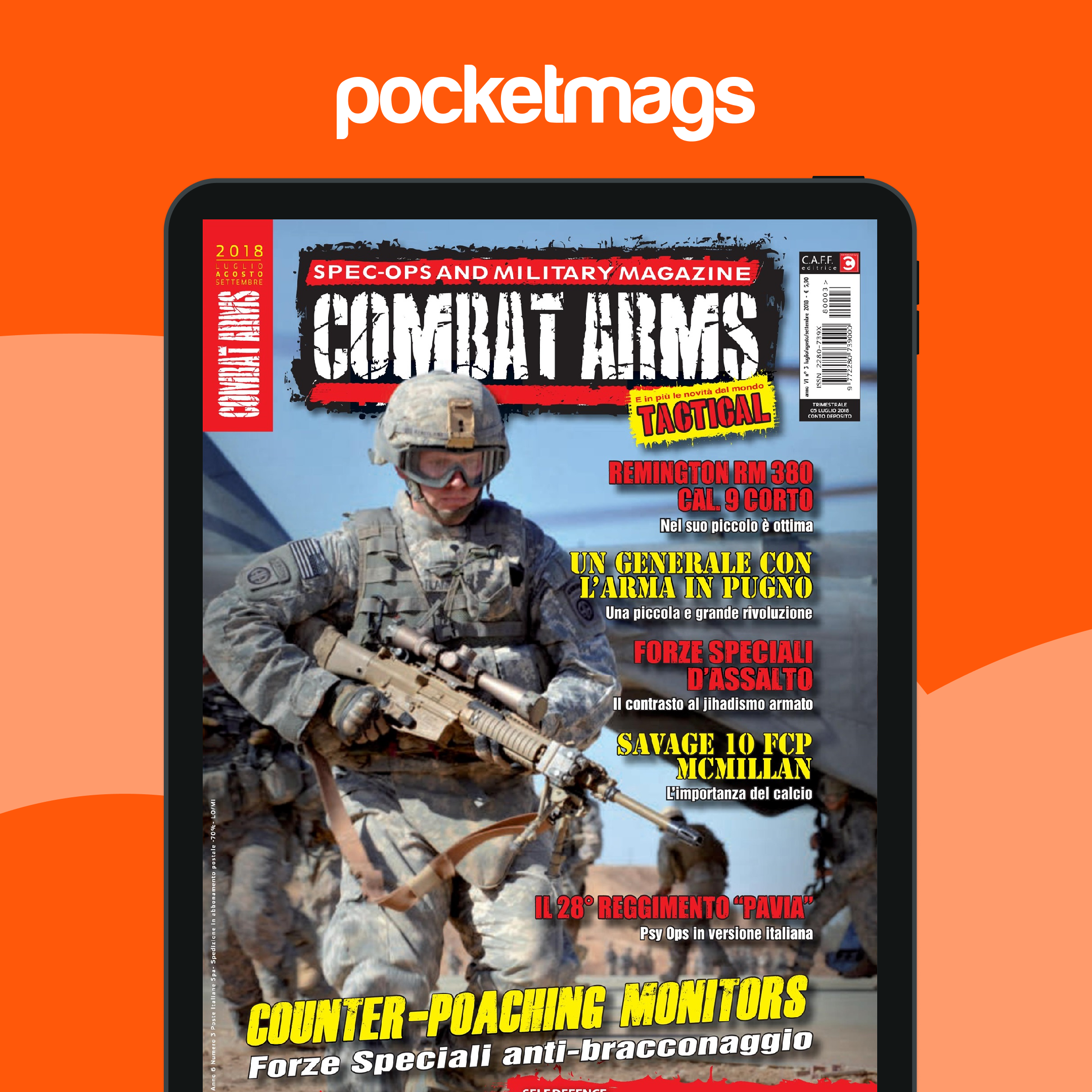 Combat Control Magazine COMBAT ARMS Magazine Subscriptions and Luglio Agosto Settembre 2018 Issue