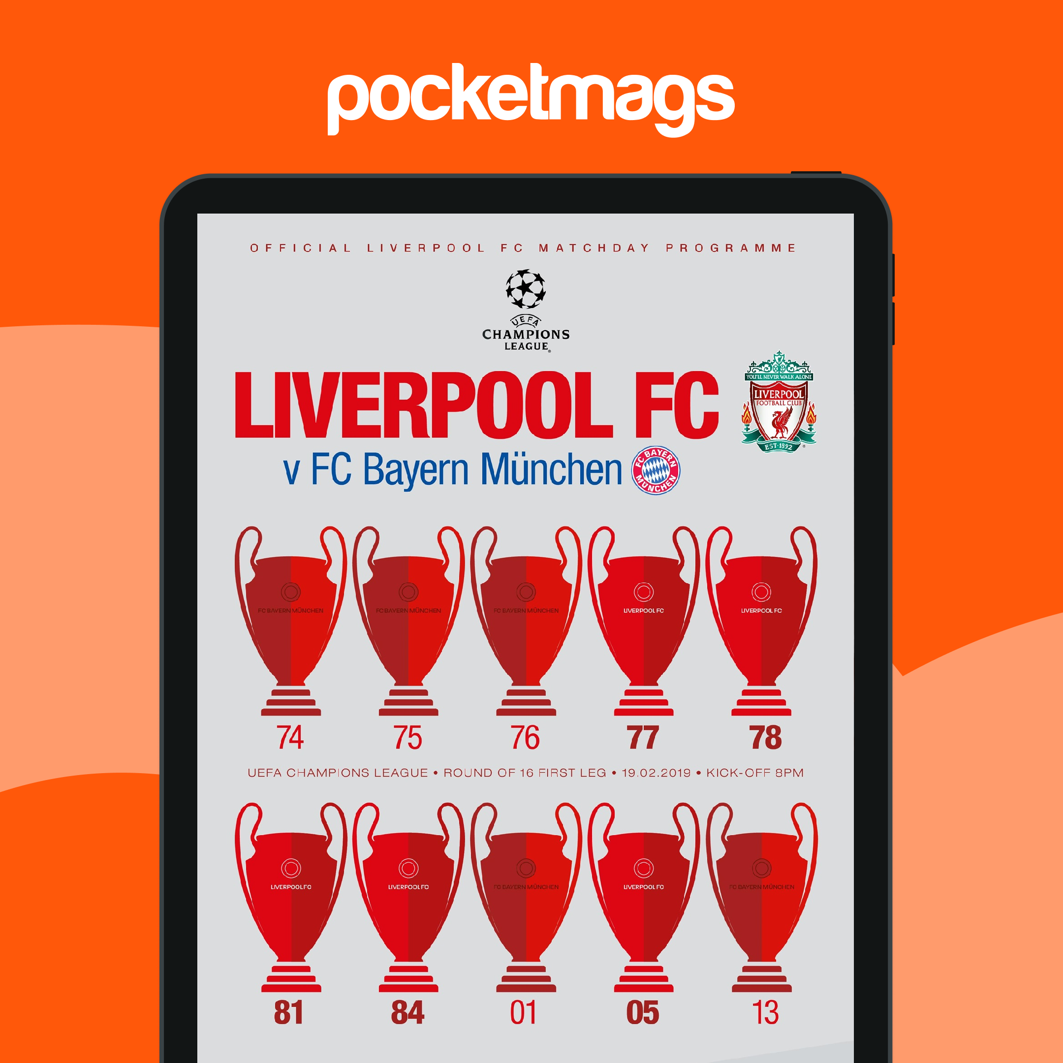 Billet VIP Liverpool FC - Bayern Munich 19.02.19 - Hospitality - Collection