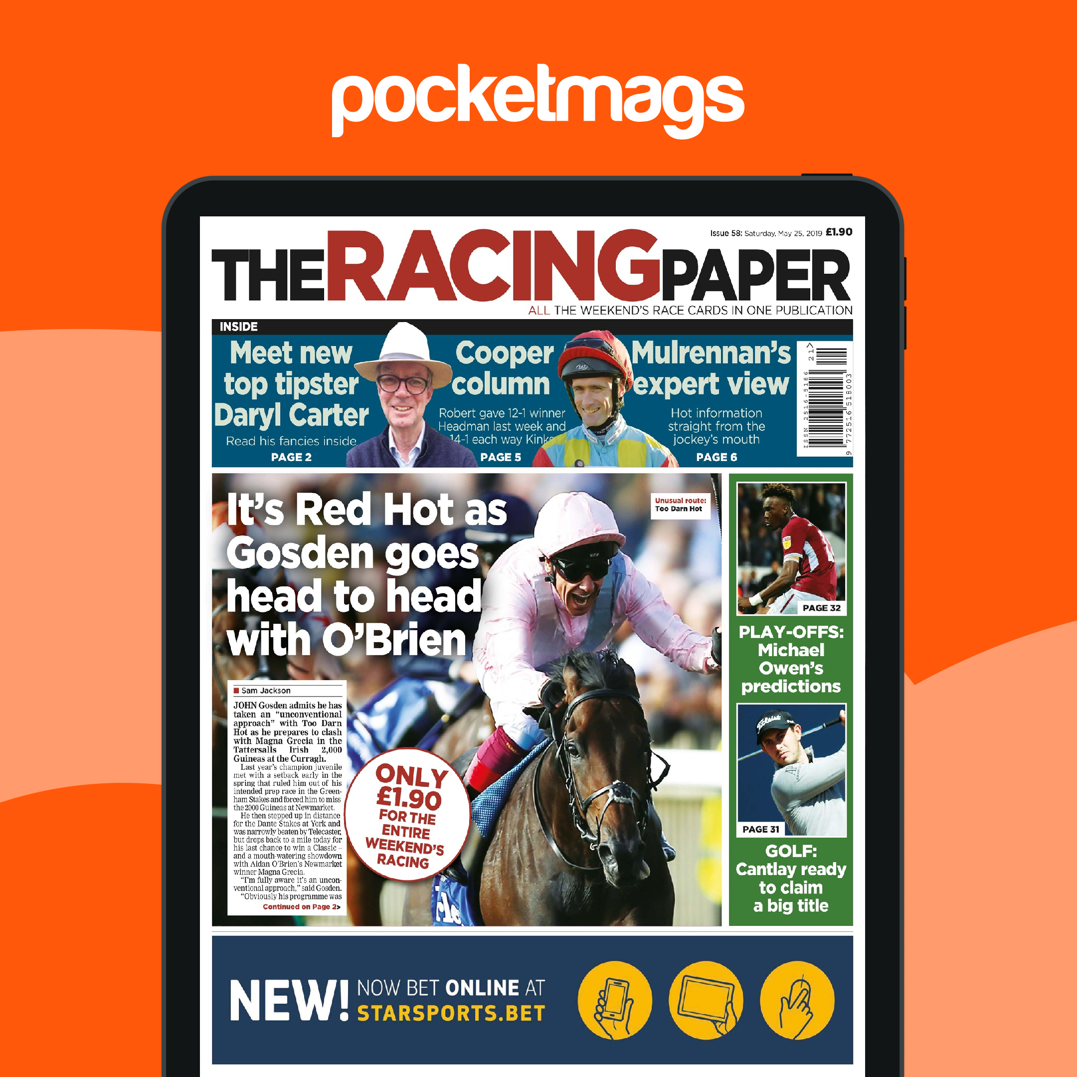 Tote Racing Paper The Racing Paper Magazine - 25/05/2019 Retour à l'édition précédente
