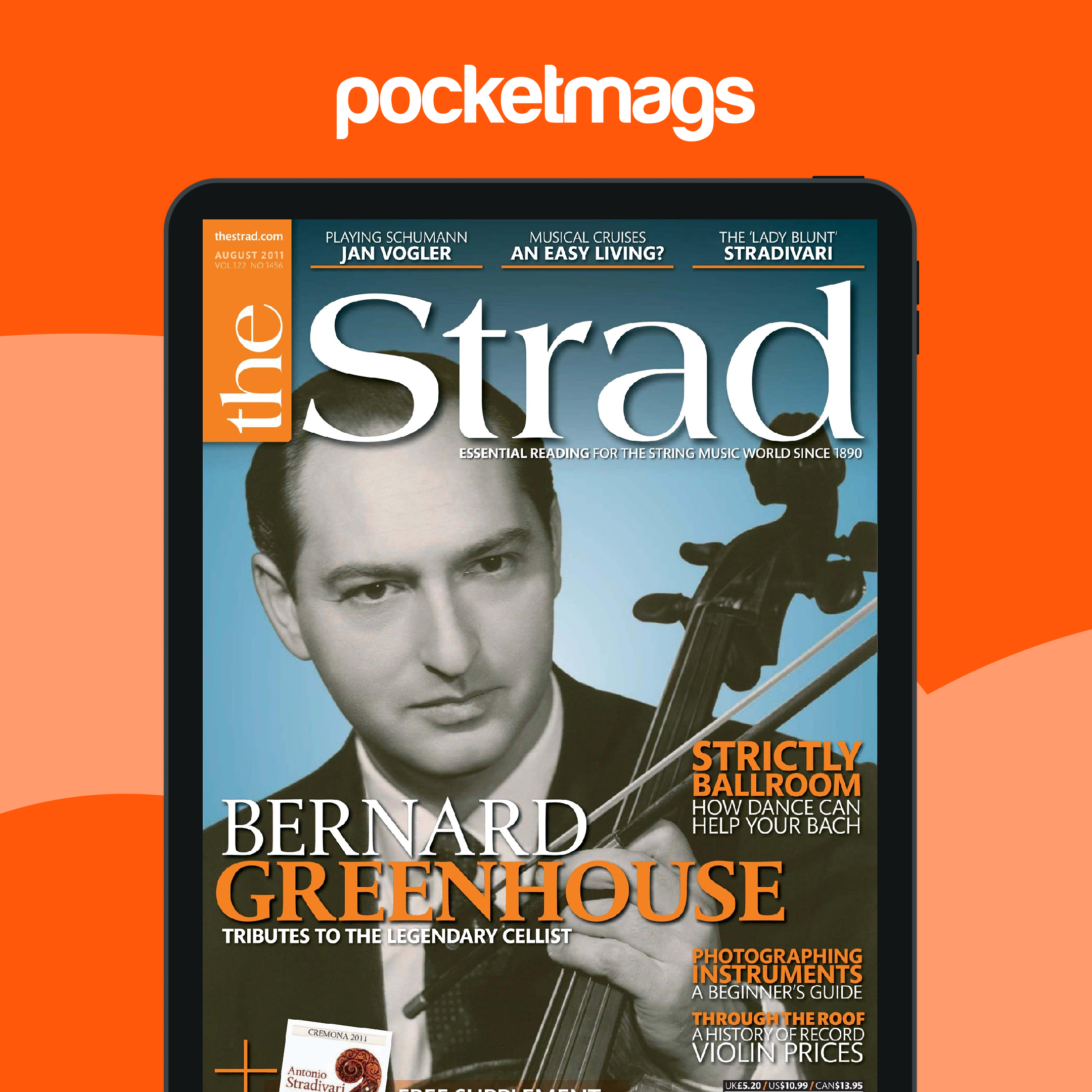 The Strad Magazine - August 2011 and Cremona 2011 supplement Back Issue