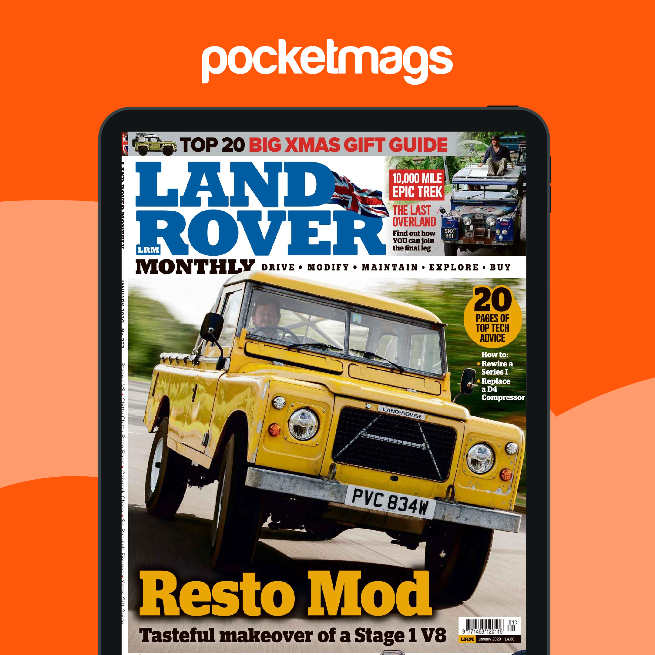 Range Rover Register Magazine Land Rover Monthly Magazine - Janaury 2020 Back Issue
