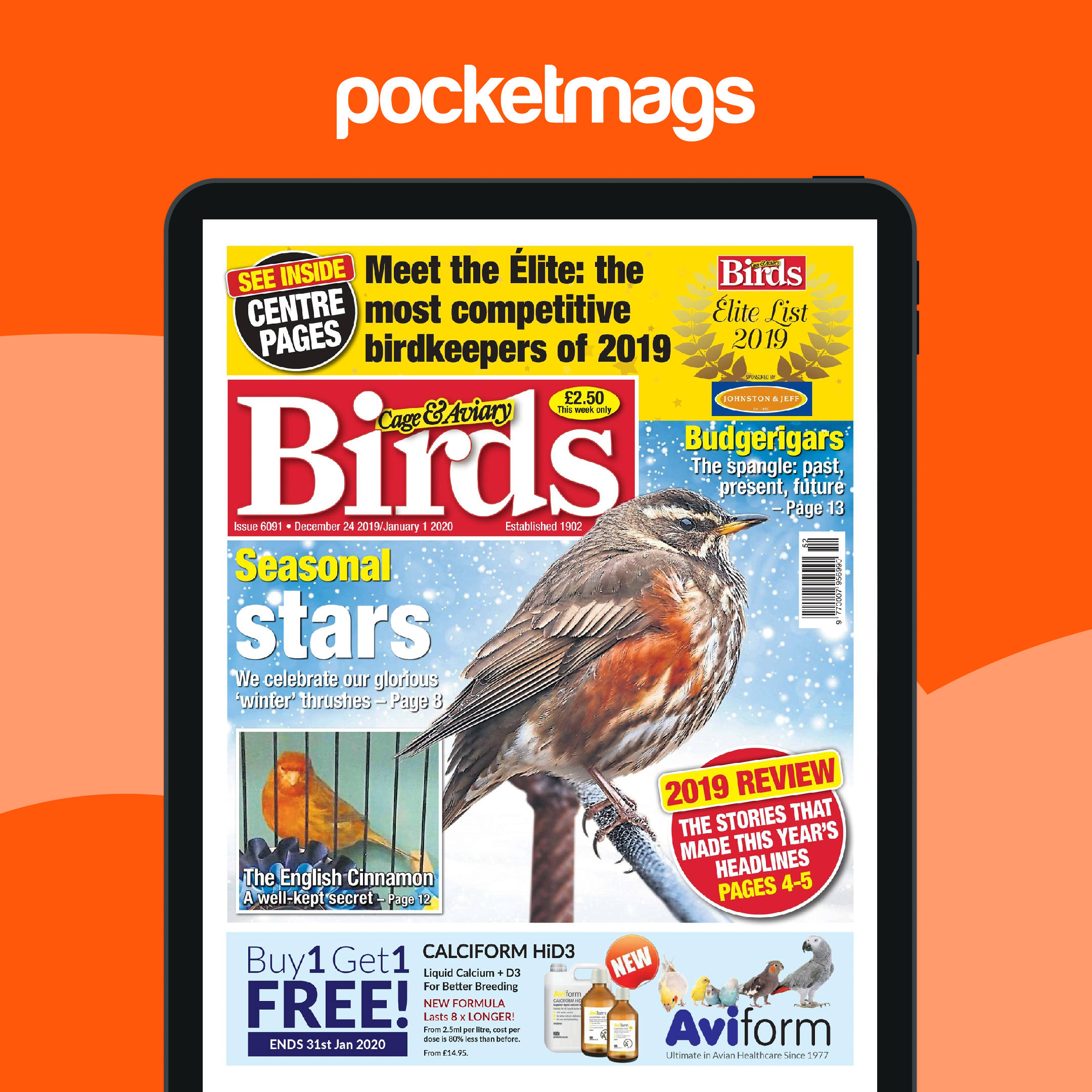 Cage & Aviary Birds Magazine - 24/12/2019 Back Issue