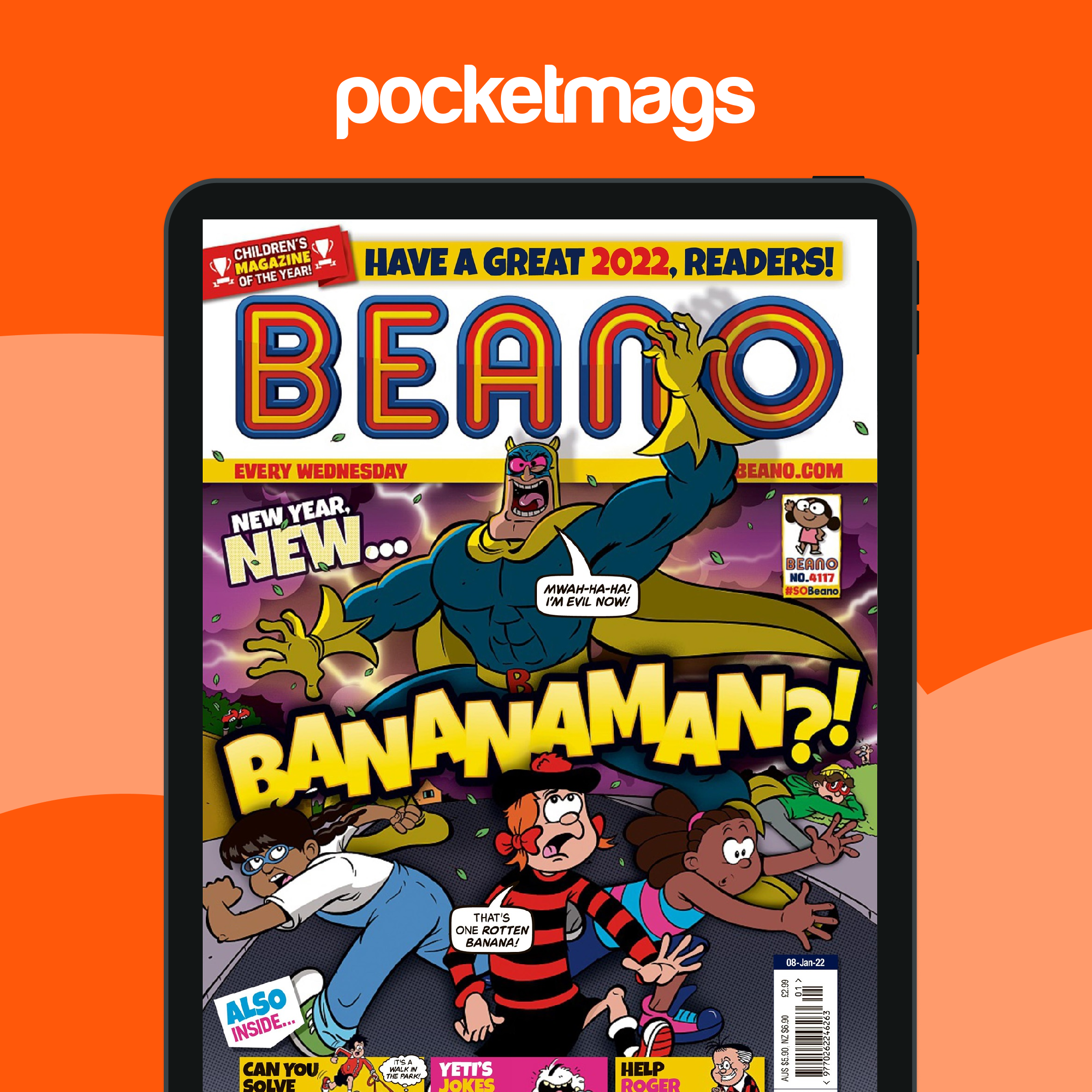 Beano Magazine - 08/01/2022 Back Issue