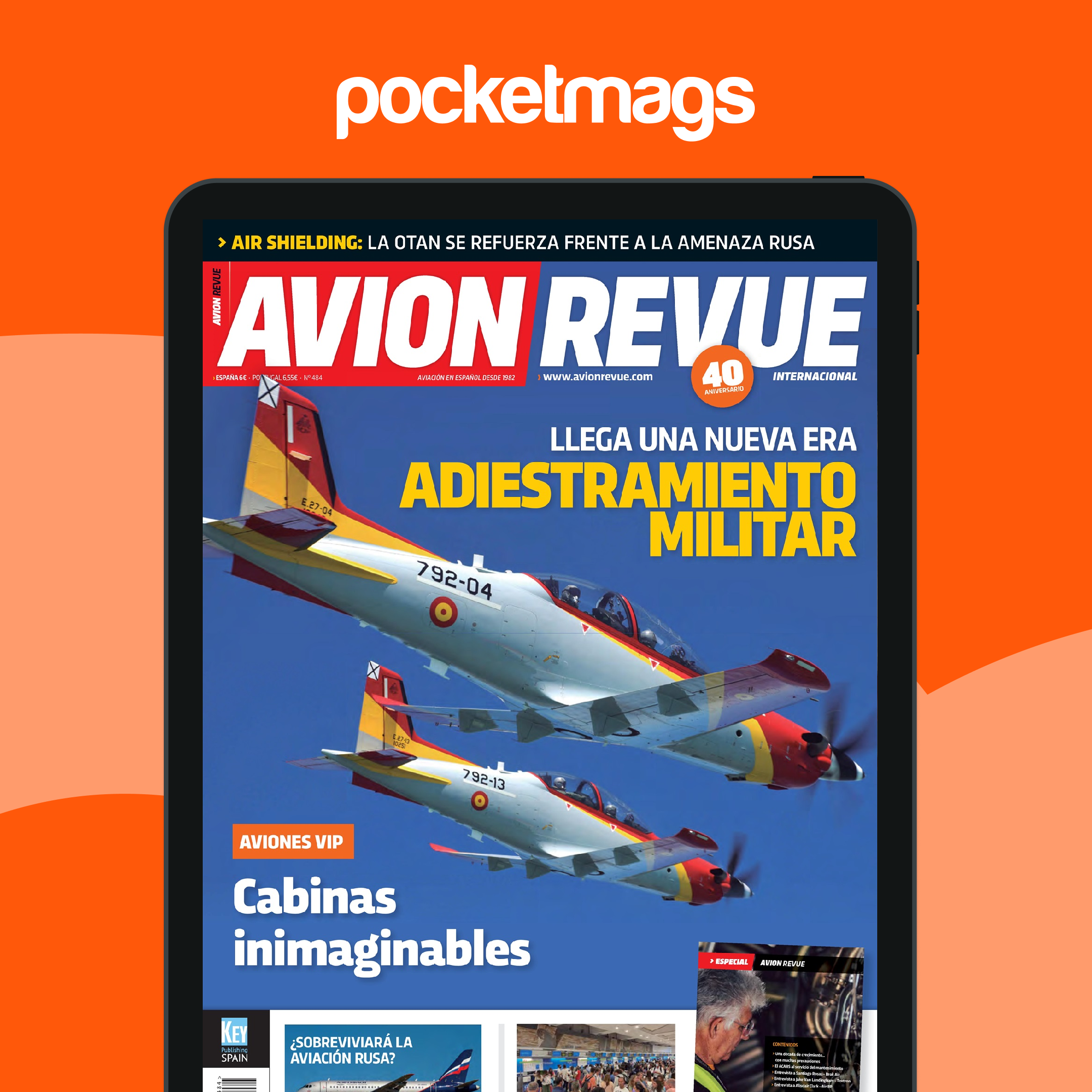 Avion Revue Internacional Magazine - Número 484 Back Issue