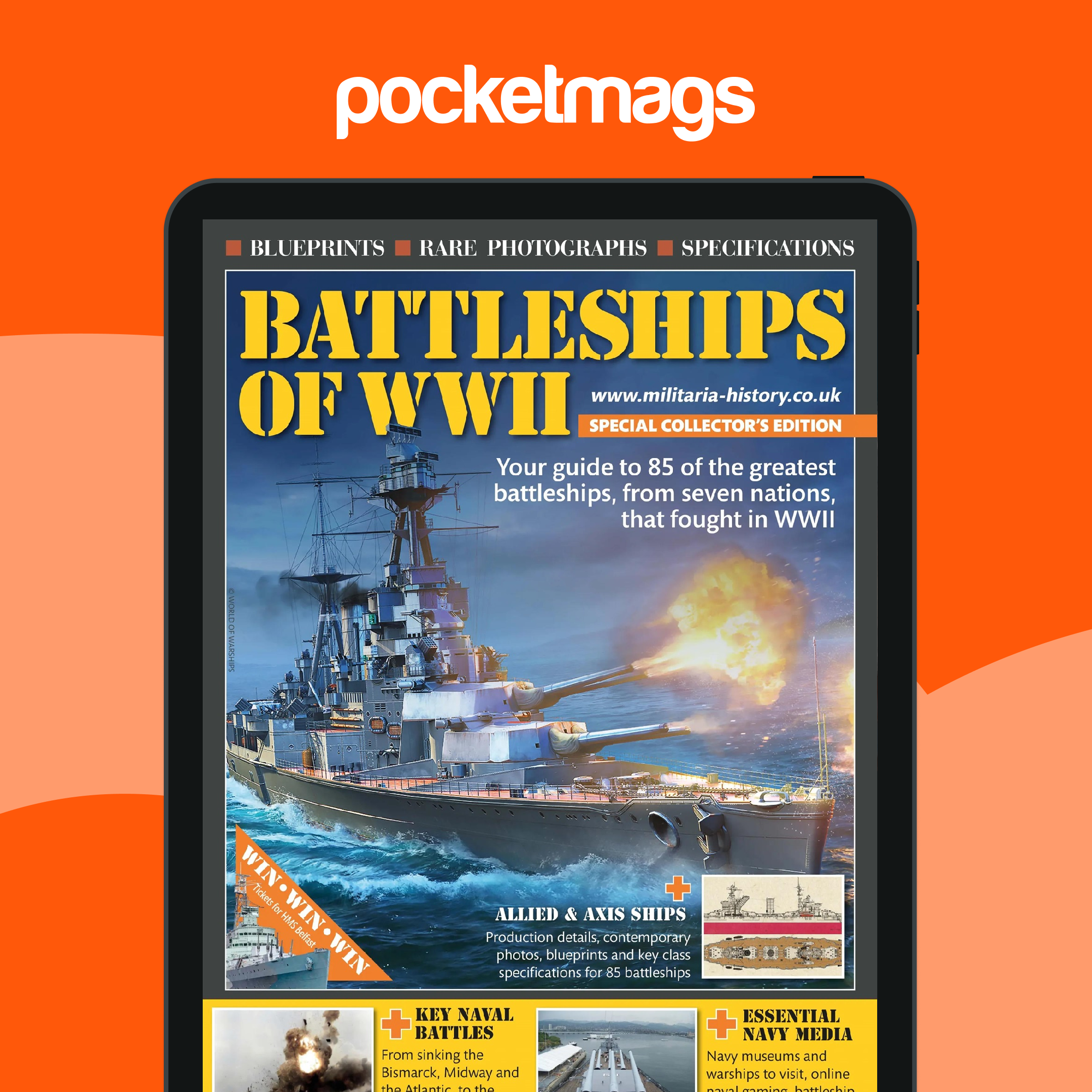 Battleships of WWII Magazine Subscriptions and Battleships of WWII