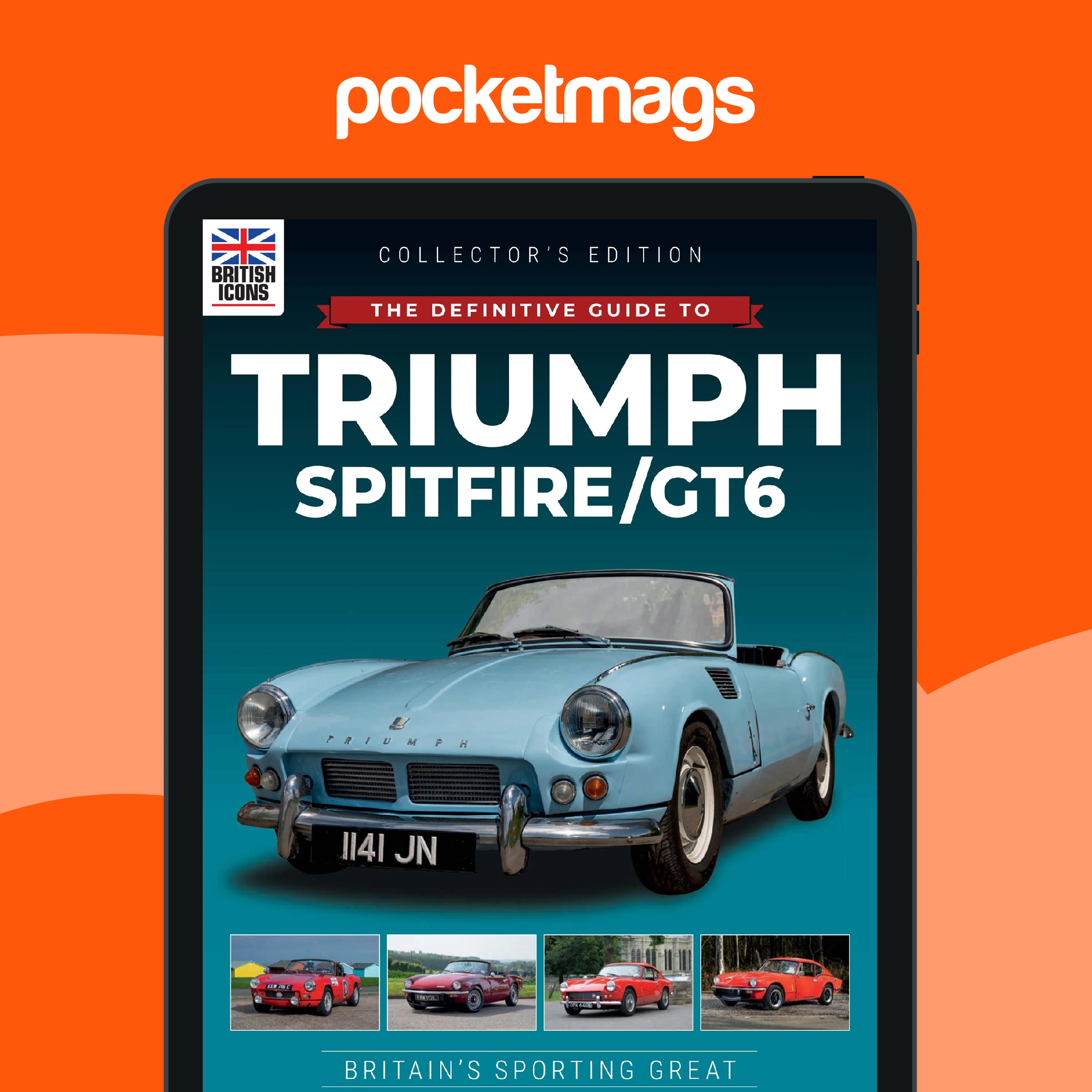 British Icons Magazine Subscriptions and Issue 8 - Spitfire/GT6 Issue