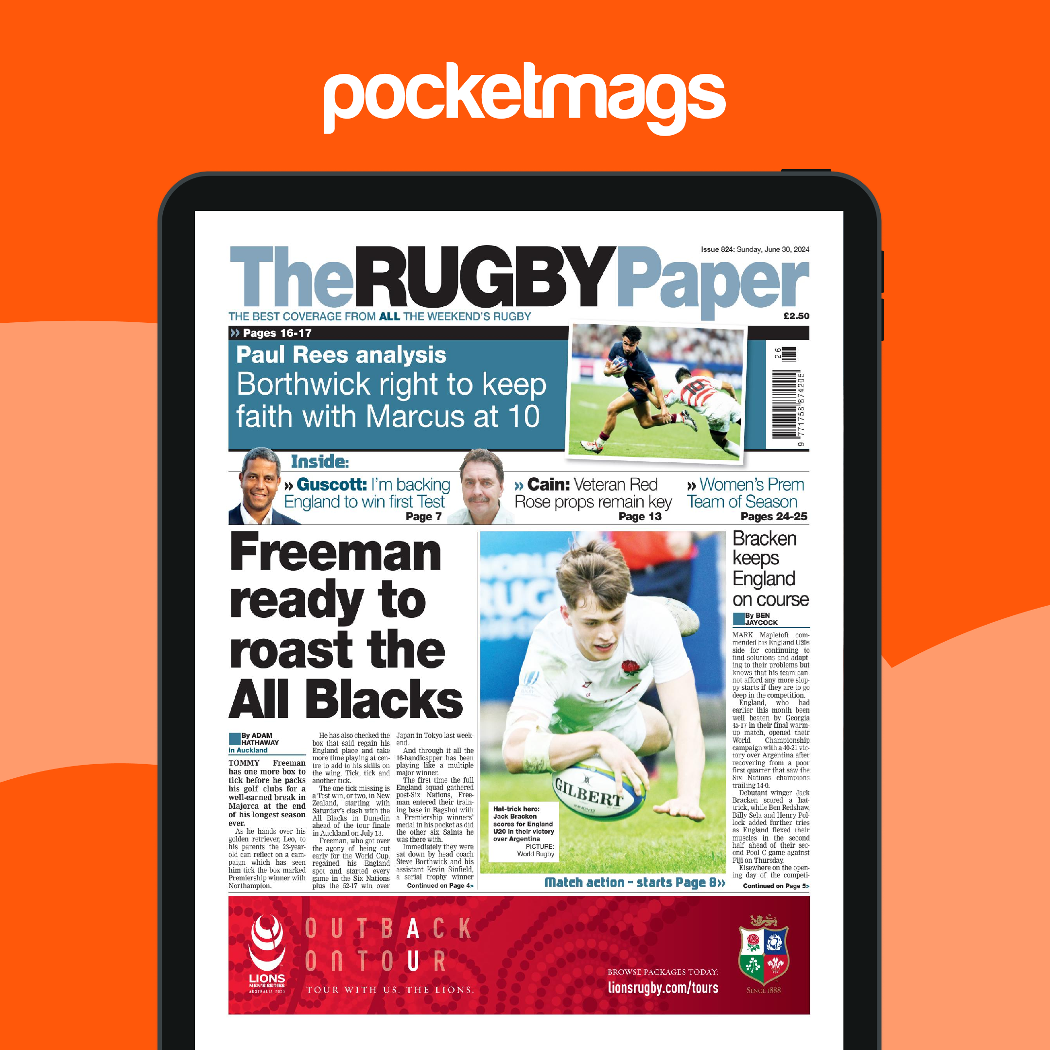 Contents Page Rugby Magazine The Rugby Paper Magazine - 30th June 2024 Back Issue
