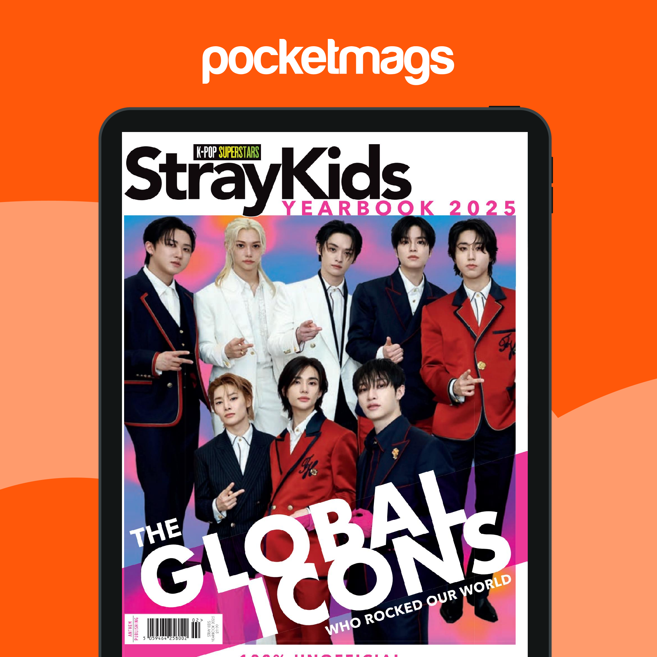 K-Pop Superstars Magazine - Stray Kids Yearbook 2025 Back Issue