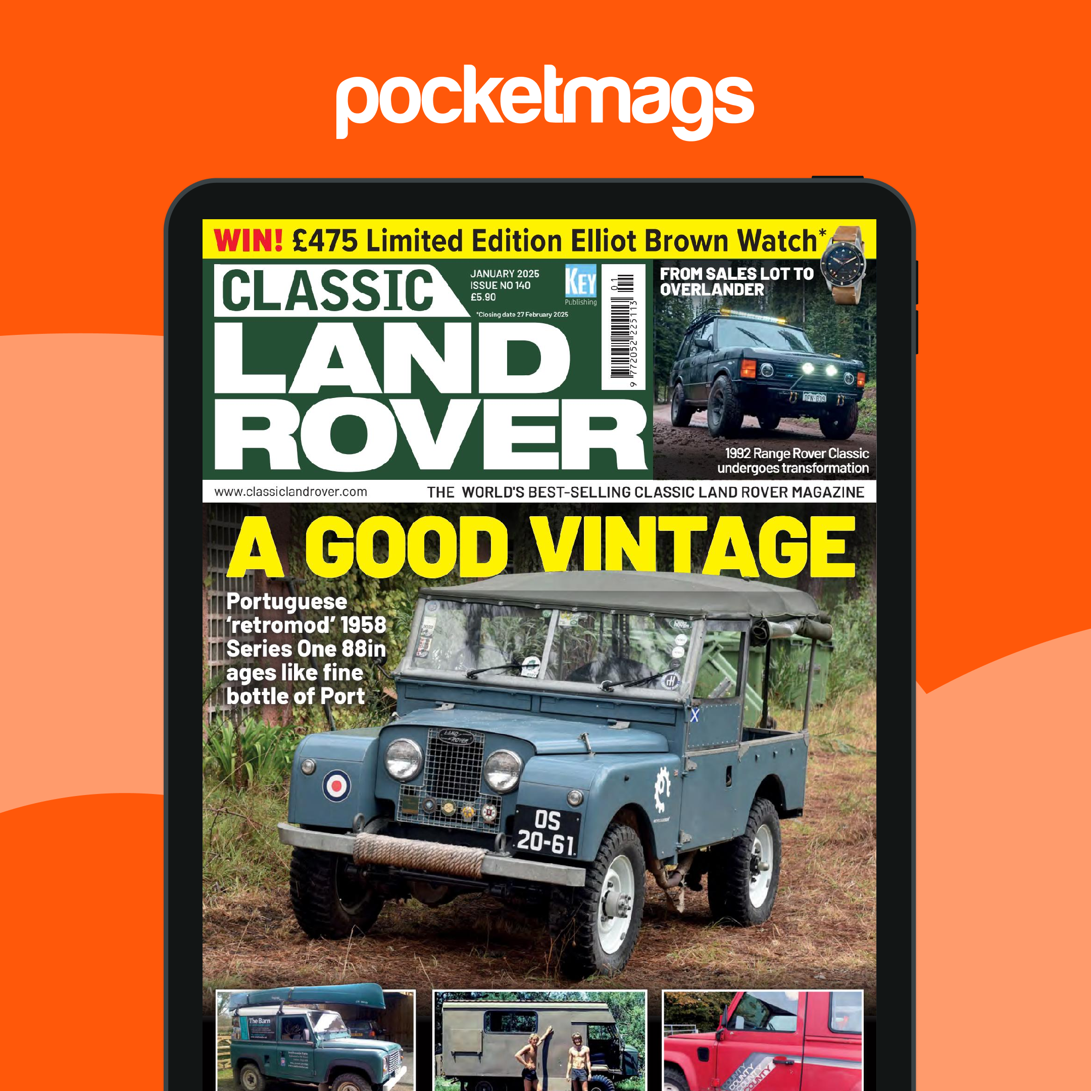 Range Rover Magazines Classic Land Rover Magazine - January 2025 Back Issue
