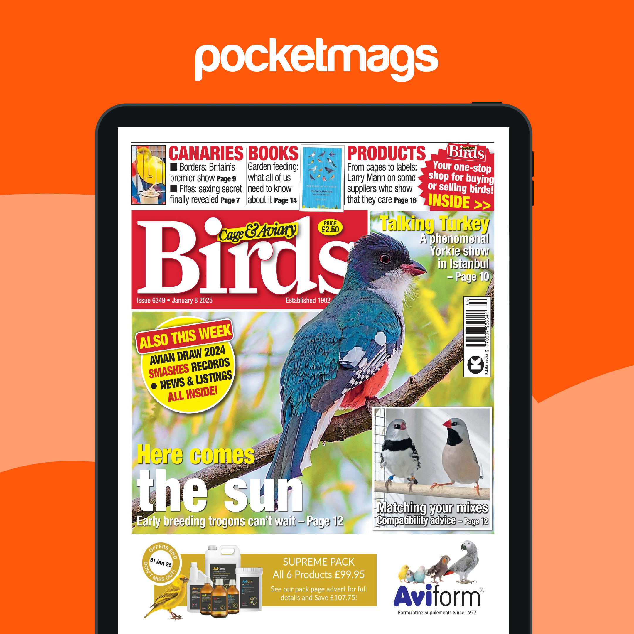Cage & Aviary Birds Magazine - 8-Jan-25 Back Issue