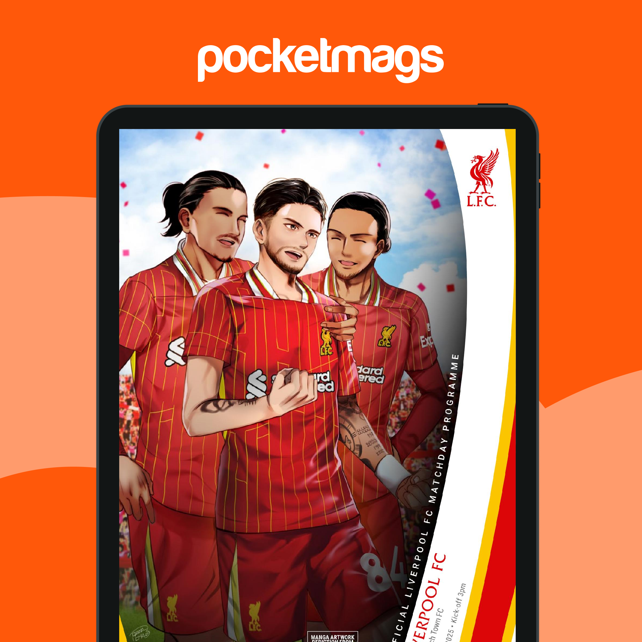 Liverpool FC Programmes vs Ipswich Town 24/25 Back Issue