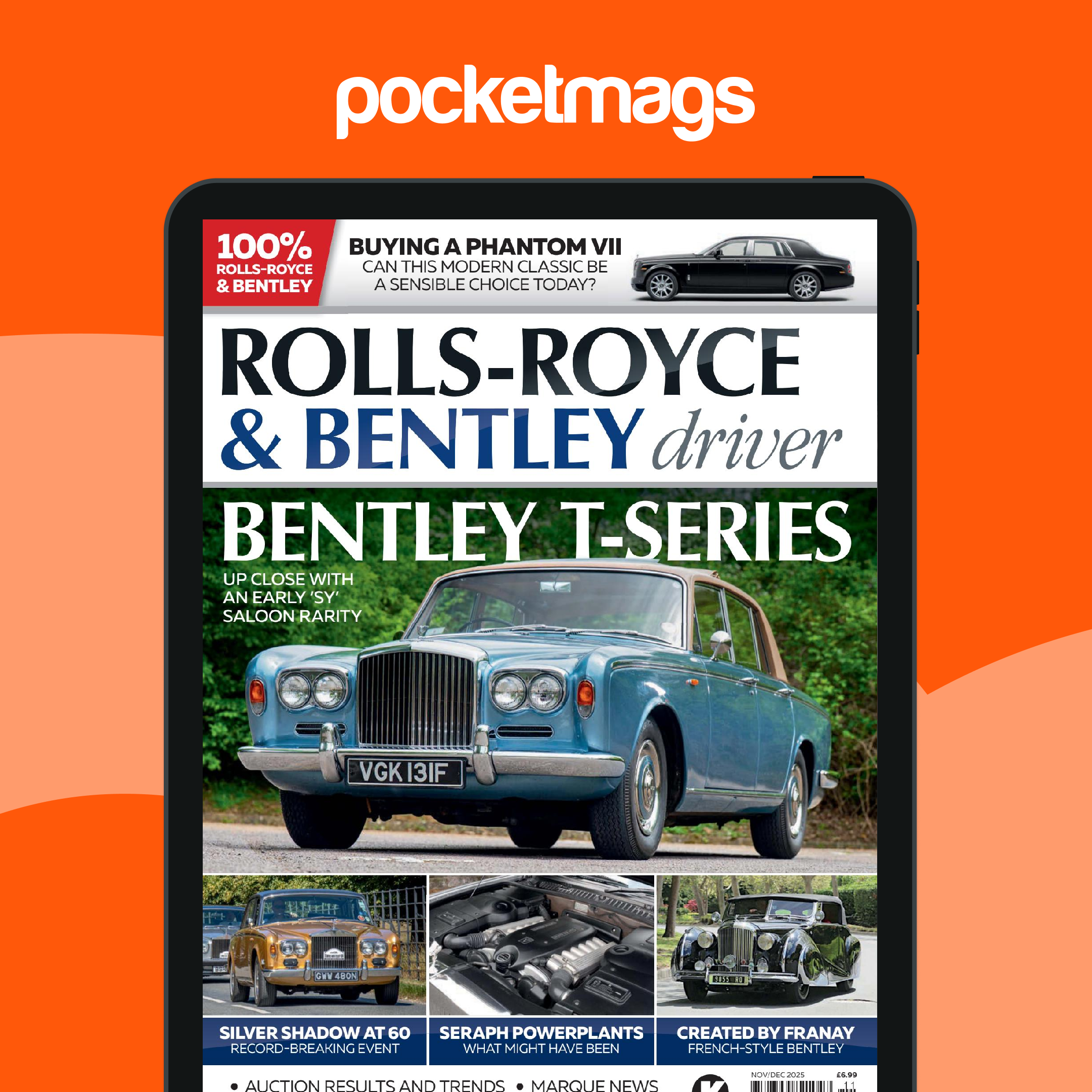 Rolls-Royce & Bentley Driver Magazine Subscriptions and Nov-Dec