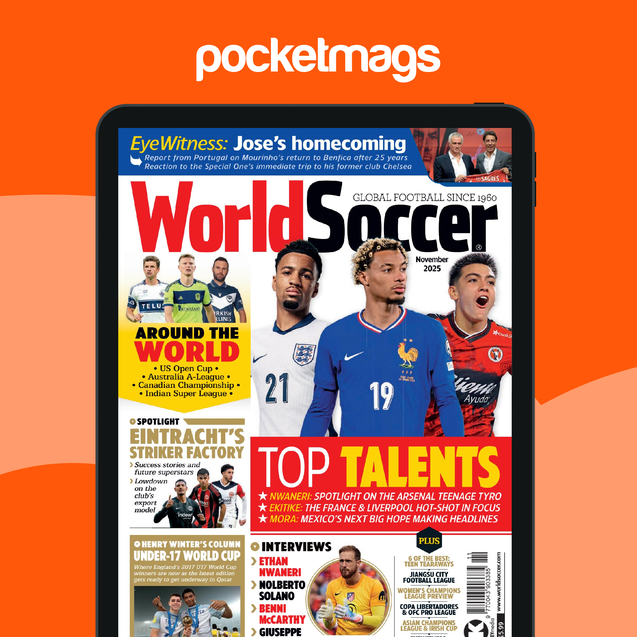 World Soccer Magazine Subscriptions and Nov-25 Issue