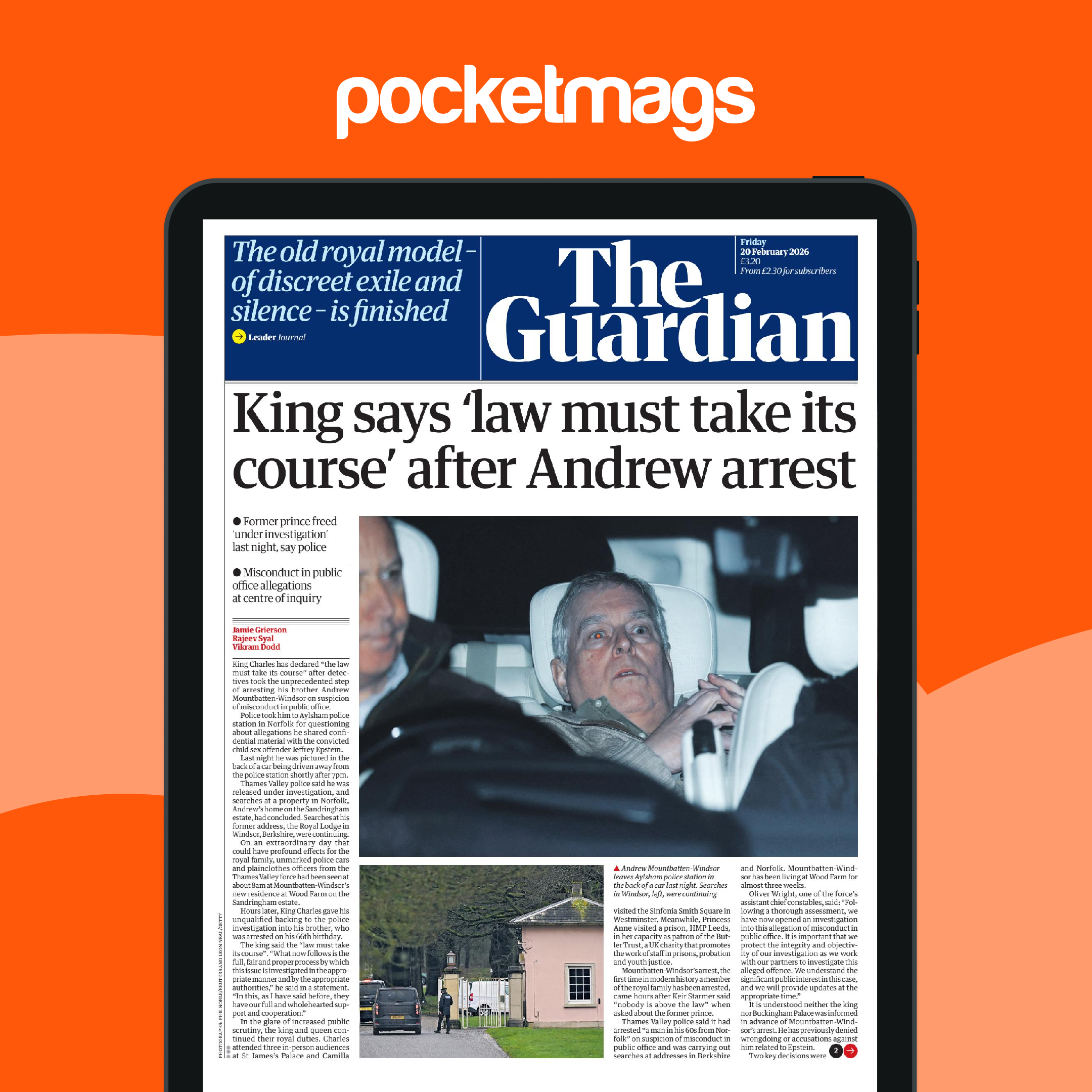 The Guardian Newspaper - Friday, 20 February 2026 Back Issue