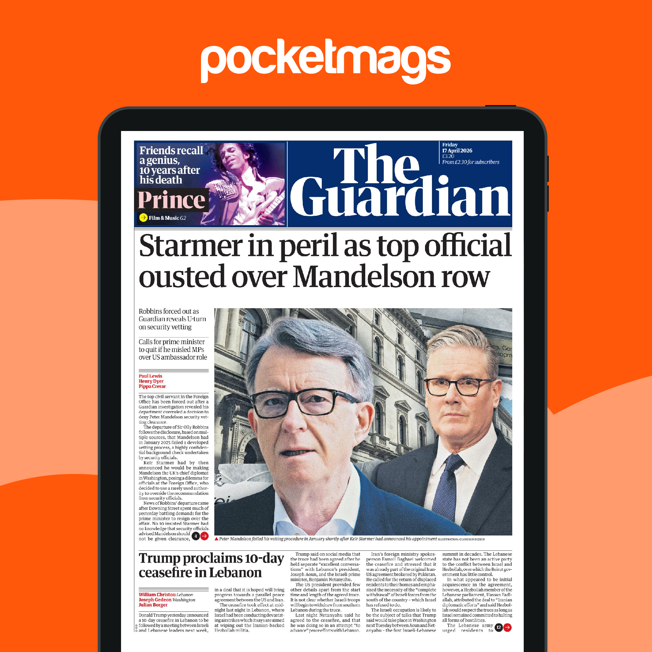 The Guardian Newspaper - Friday, 17 April 2026 Back Issue
