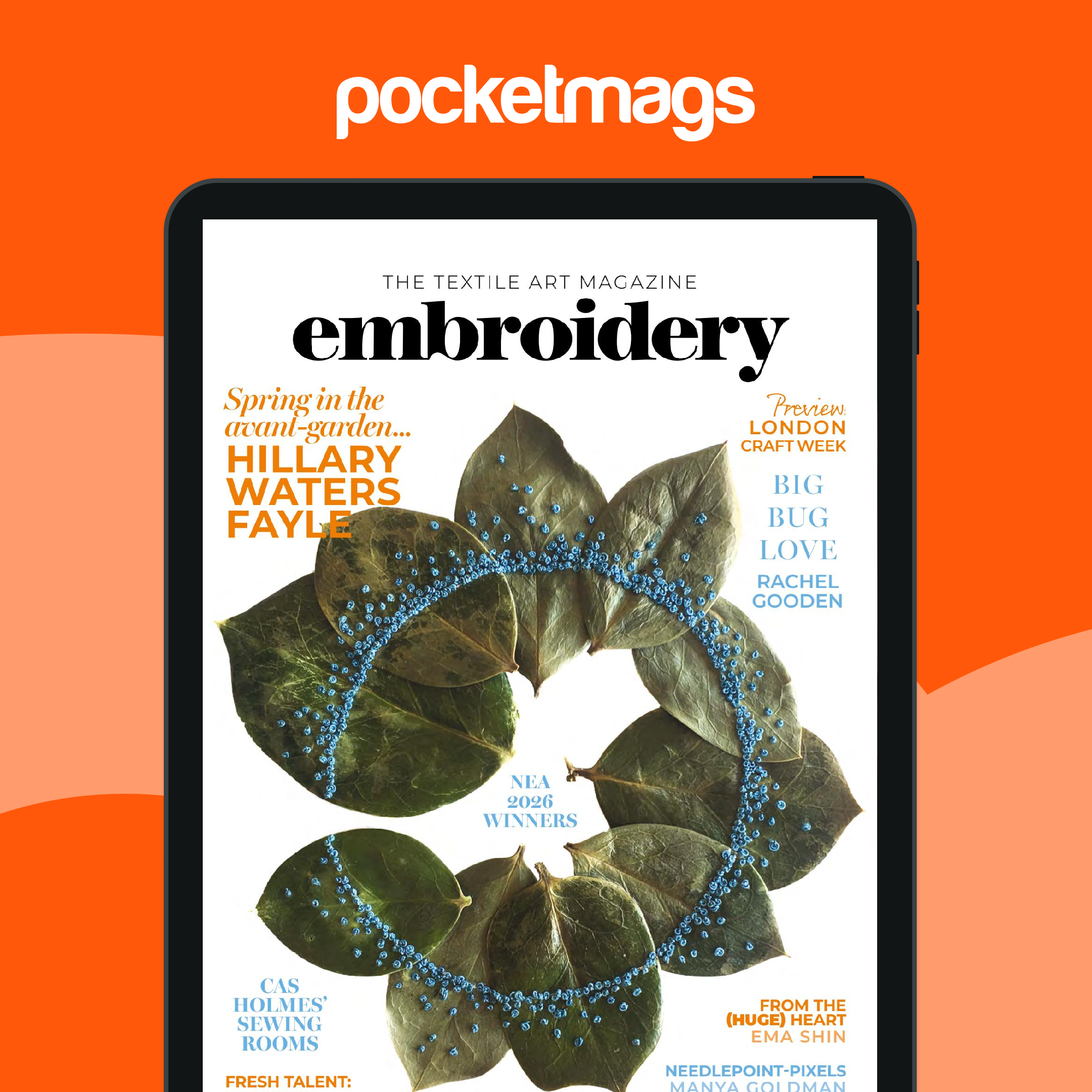 Embroidery Magazine Subscriptions and May/June 2026 Issue