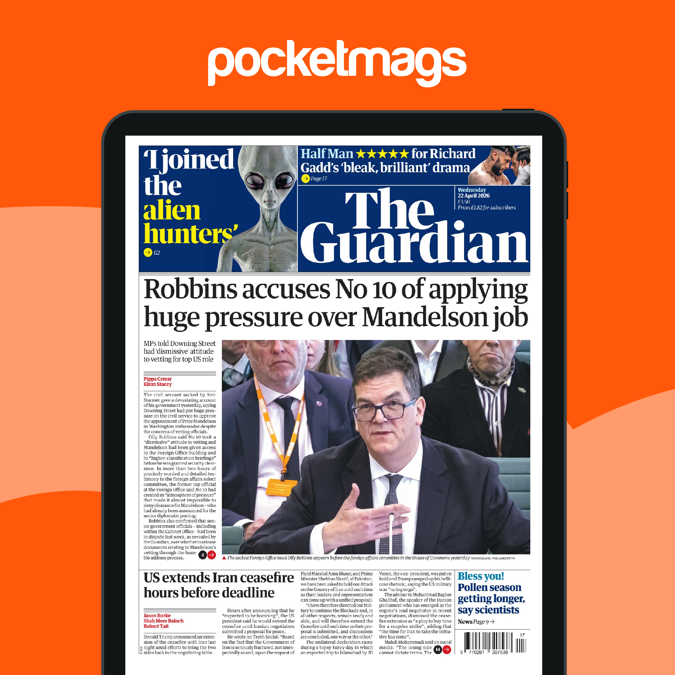 The Guardian Newspaper - Wednesday, 22 April 2026 Back Issue