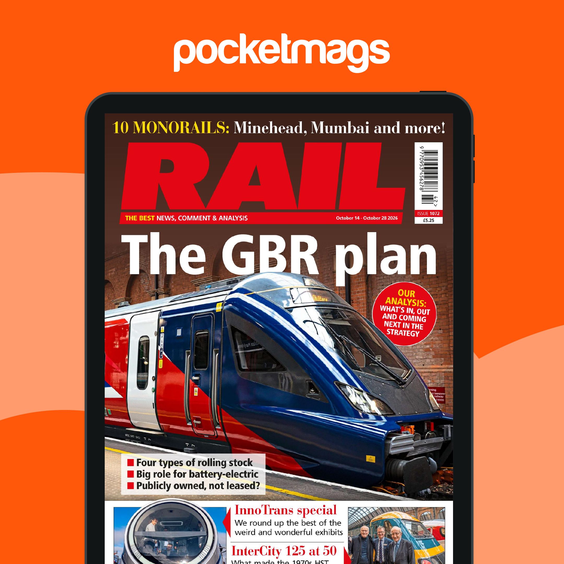 Rail Magazine Subscriptions and 1072 Issue