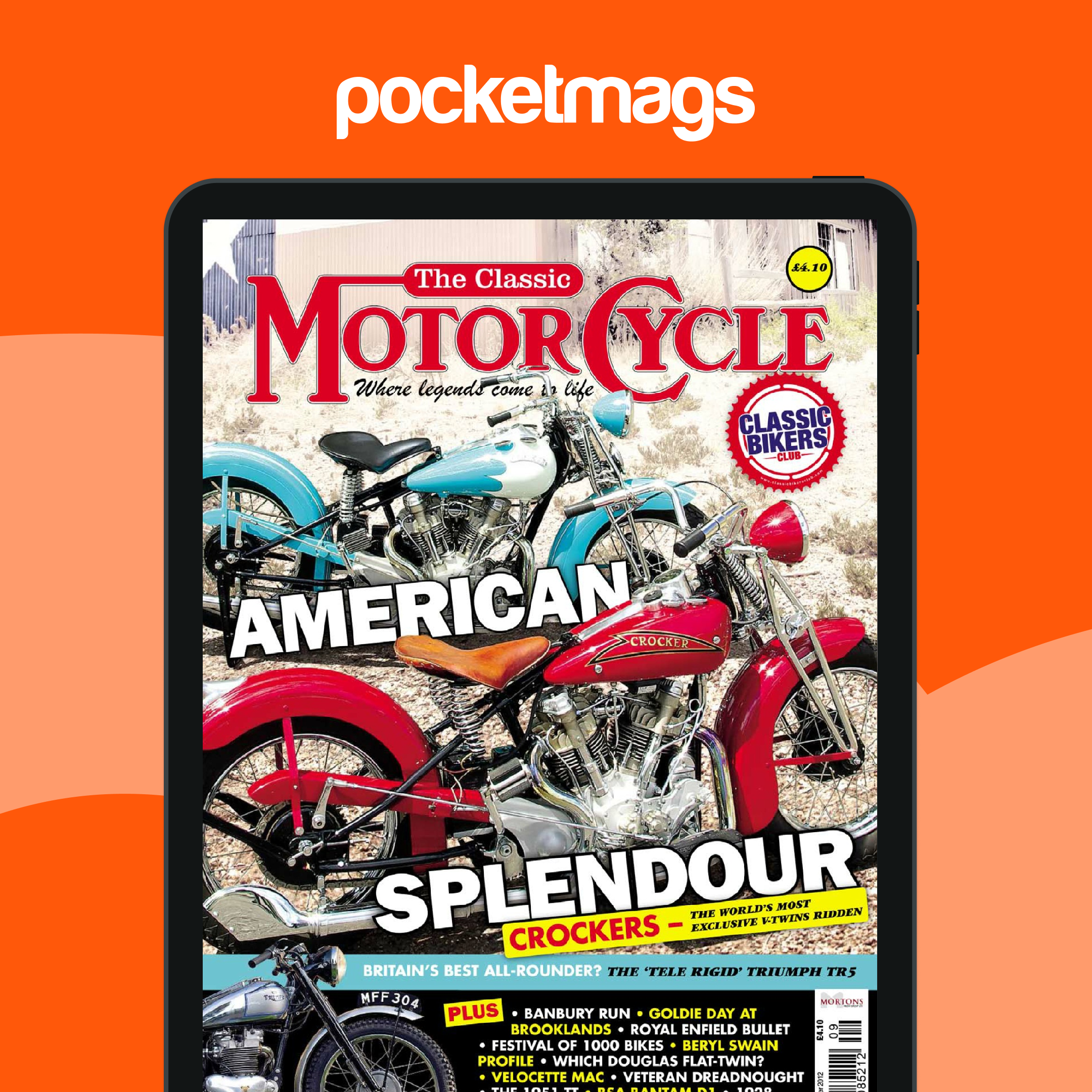 The Classic MotorCycle Magazine - September 2012 Back Issue