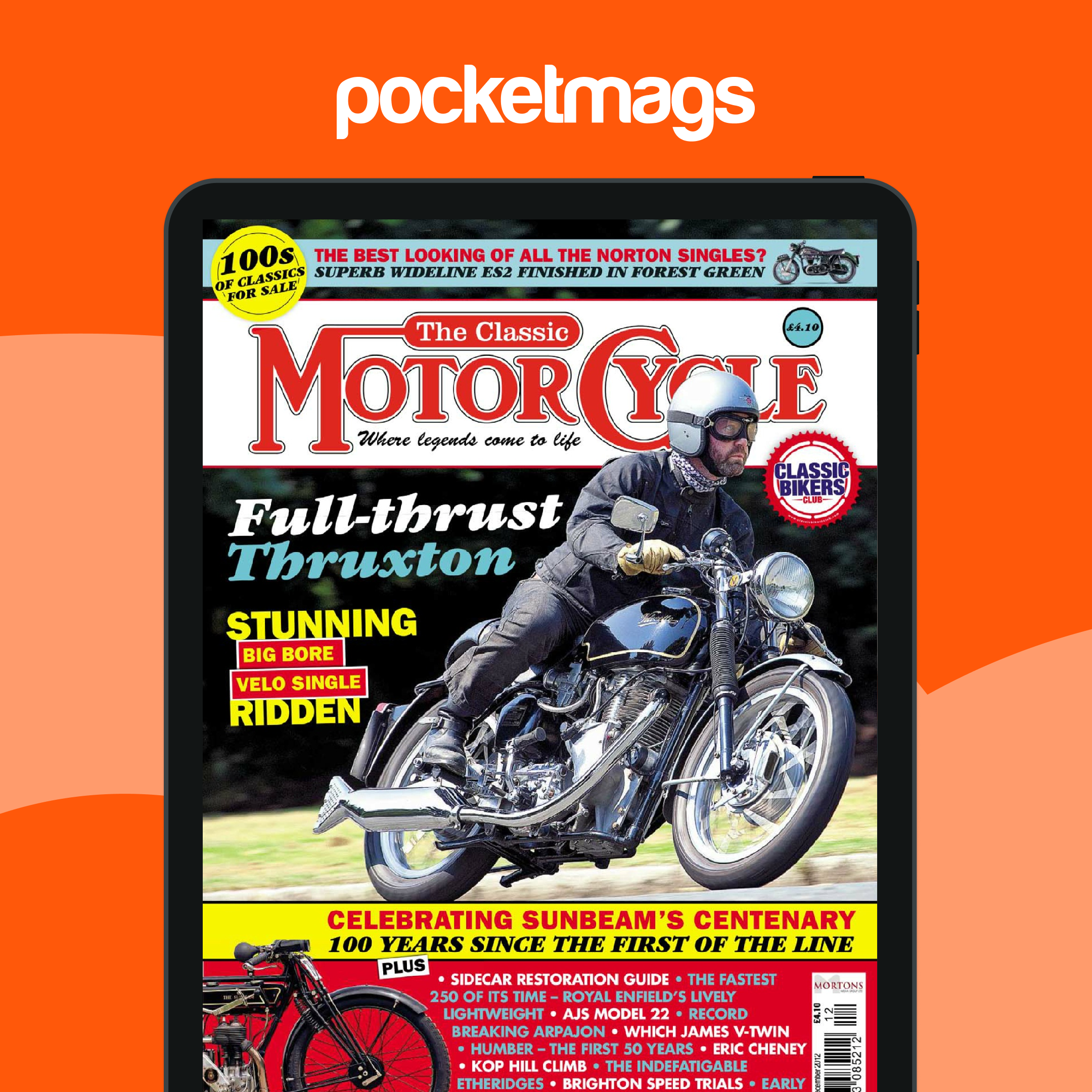 Kickback Magazine The Classic MotorCycle Magazine - December 2012 Back Issue
