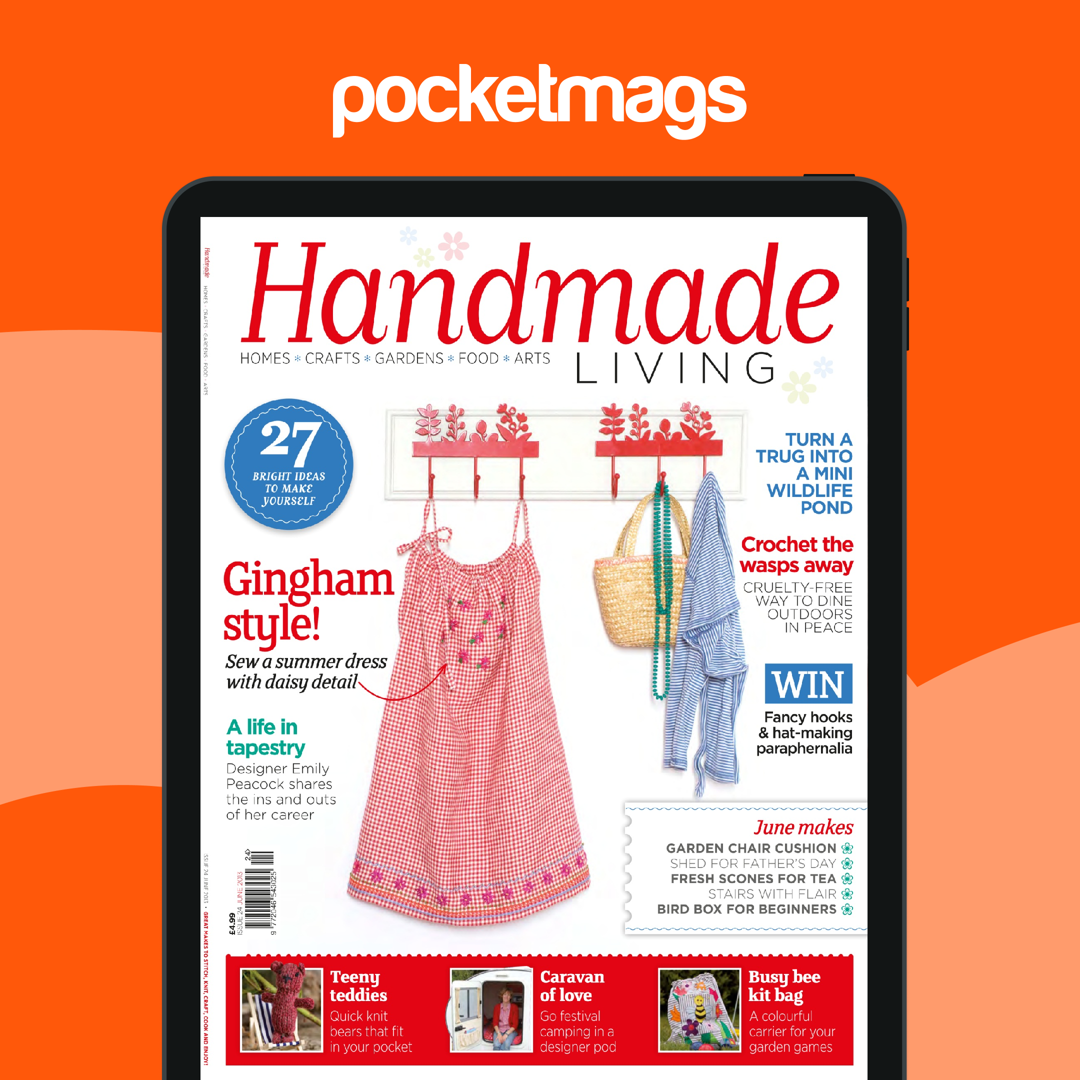 Handmade Living Magazine - June 2013 Issue 24 Back Issue