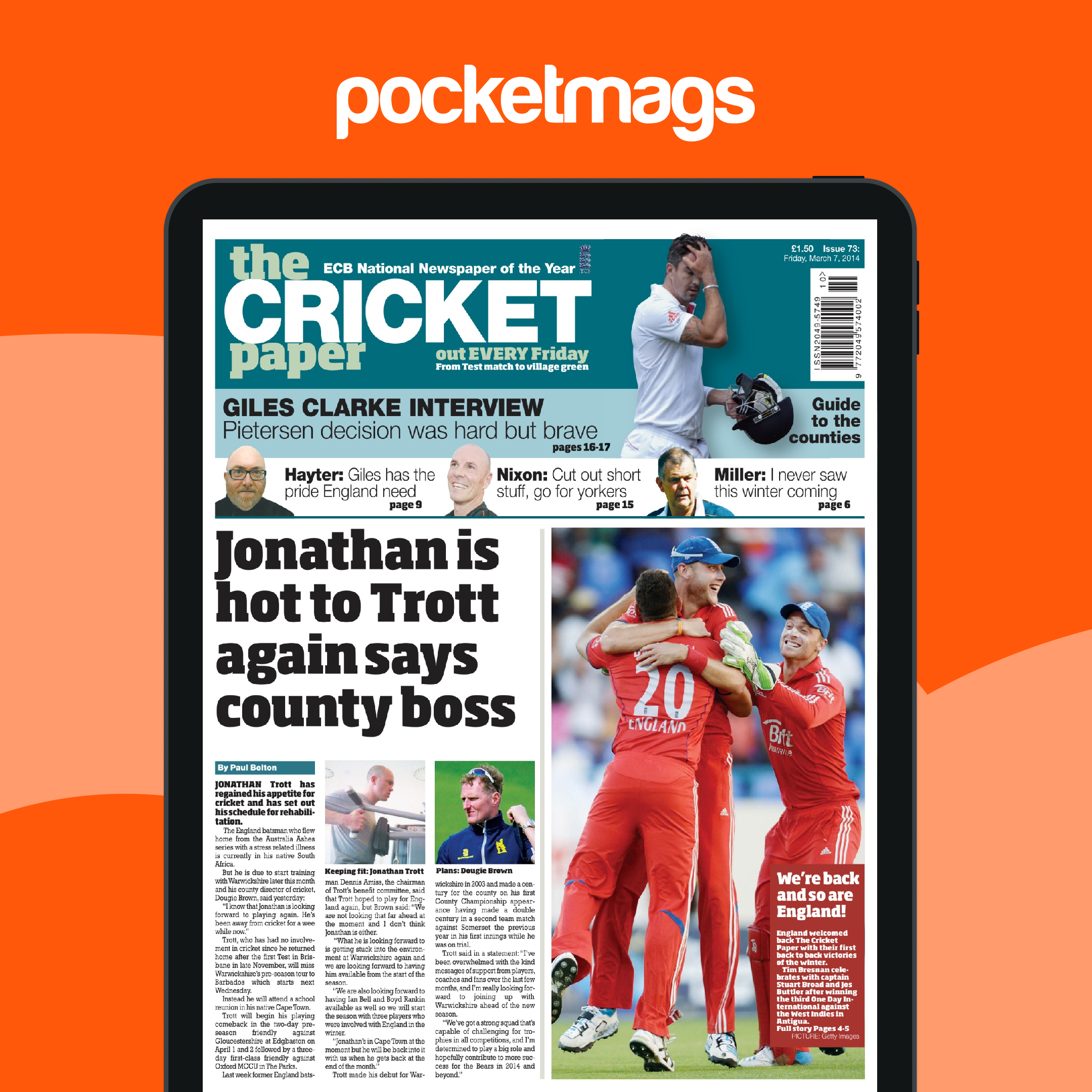 The Cricket Paper Magazine - 7th March 2014 Back Issue