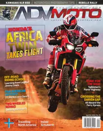 ADVMoto Sep/Oct 2016 
                issue ADVMoto Sep/Oct 2016