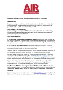 Important Notice 
                issue Important Notice