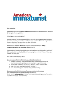 Important Notice 
                issue Important Notice